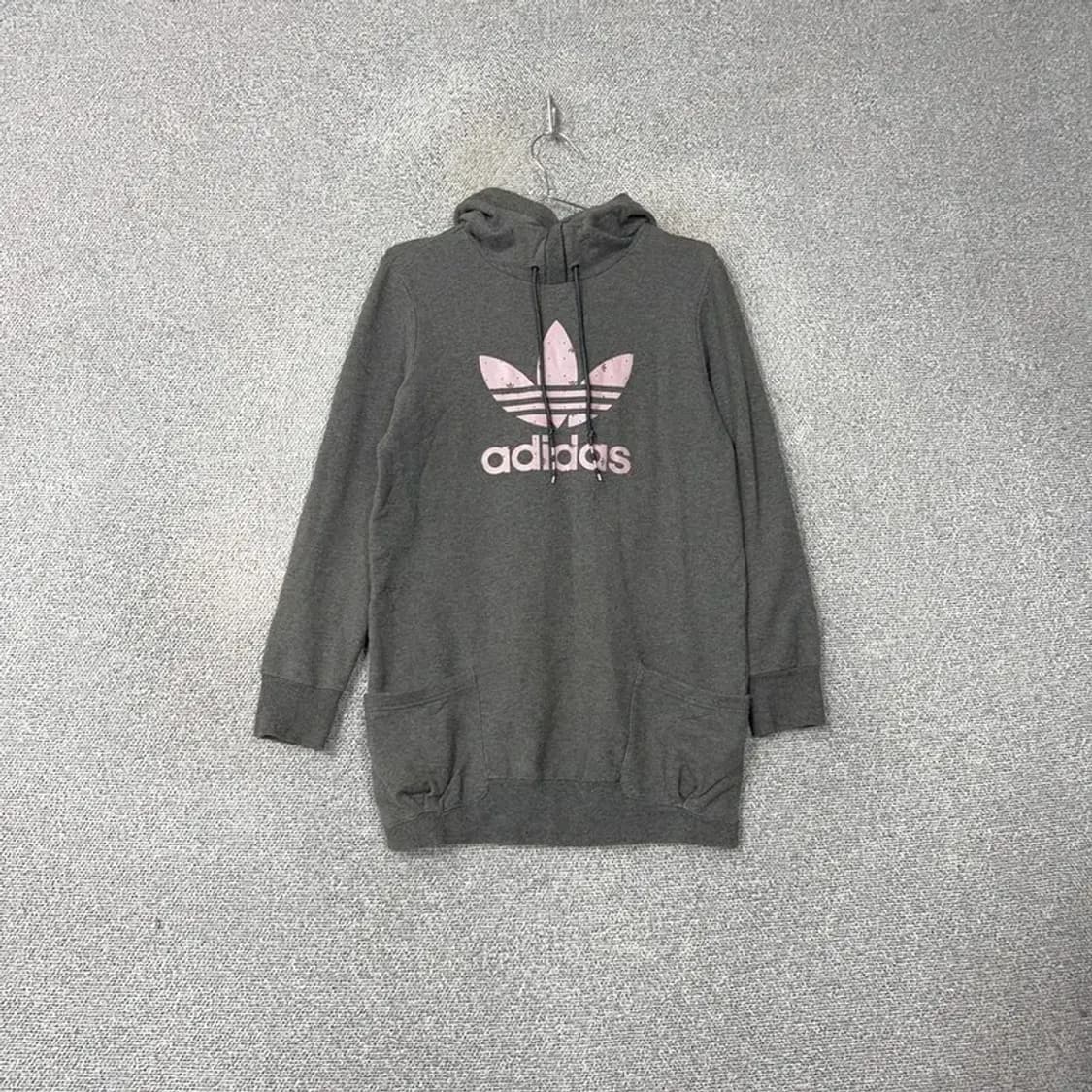 아디다스 빅로고 그레이 후드 원피스 90 상품이미지1