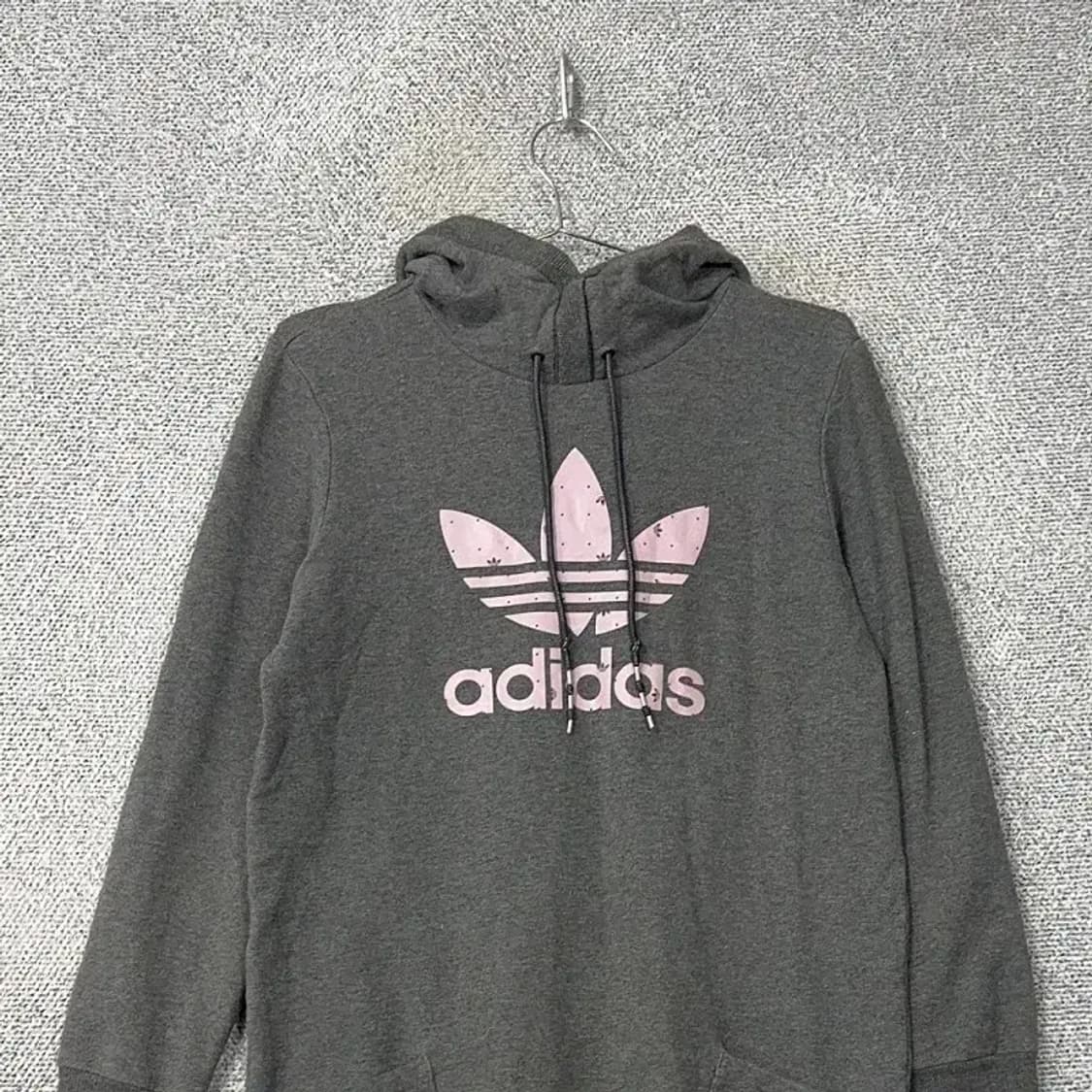 아디다스 빅로고 그레이 후드 원피스 90 상품이미지3