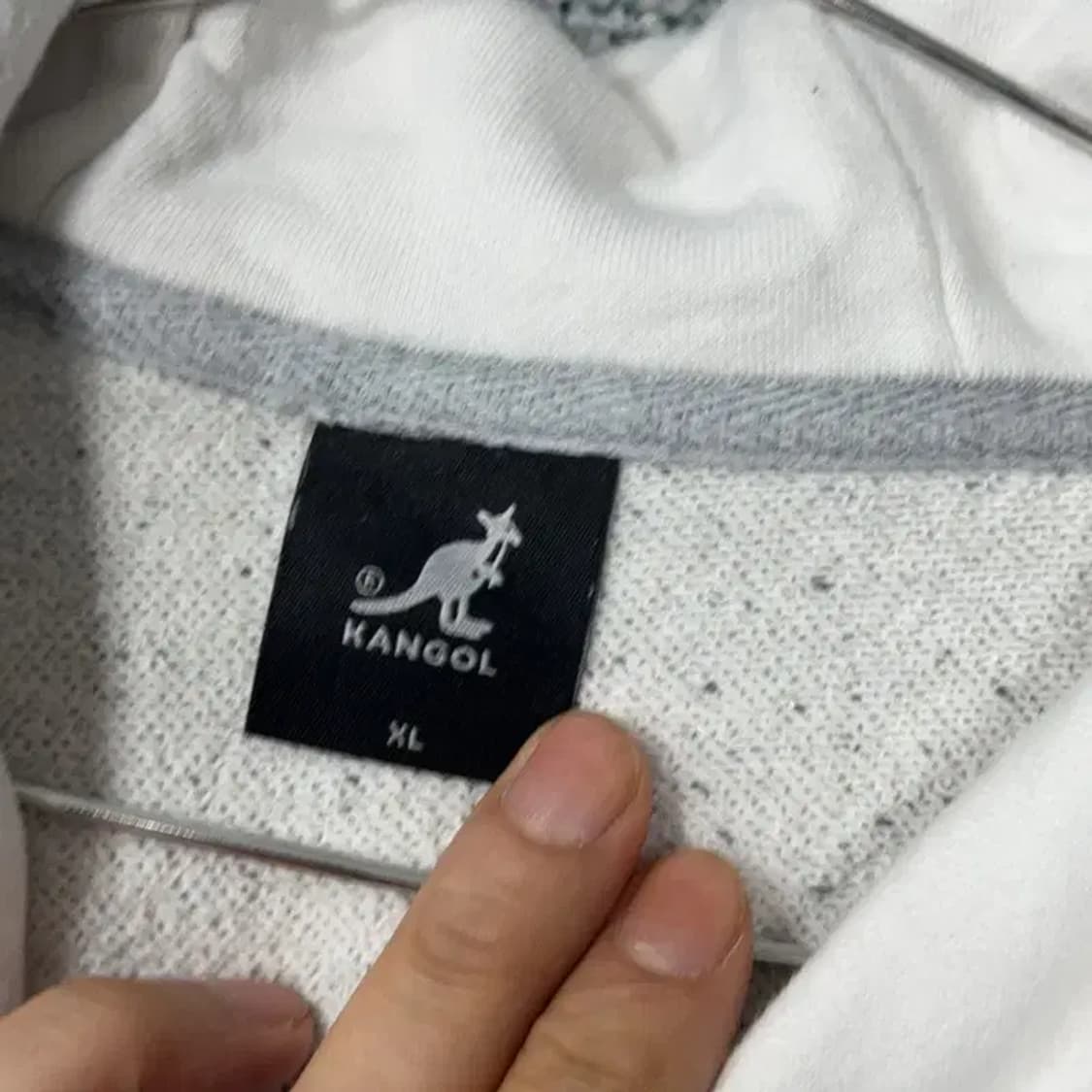 캉골 로고 그레이 후드티 XL 상품이미지3