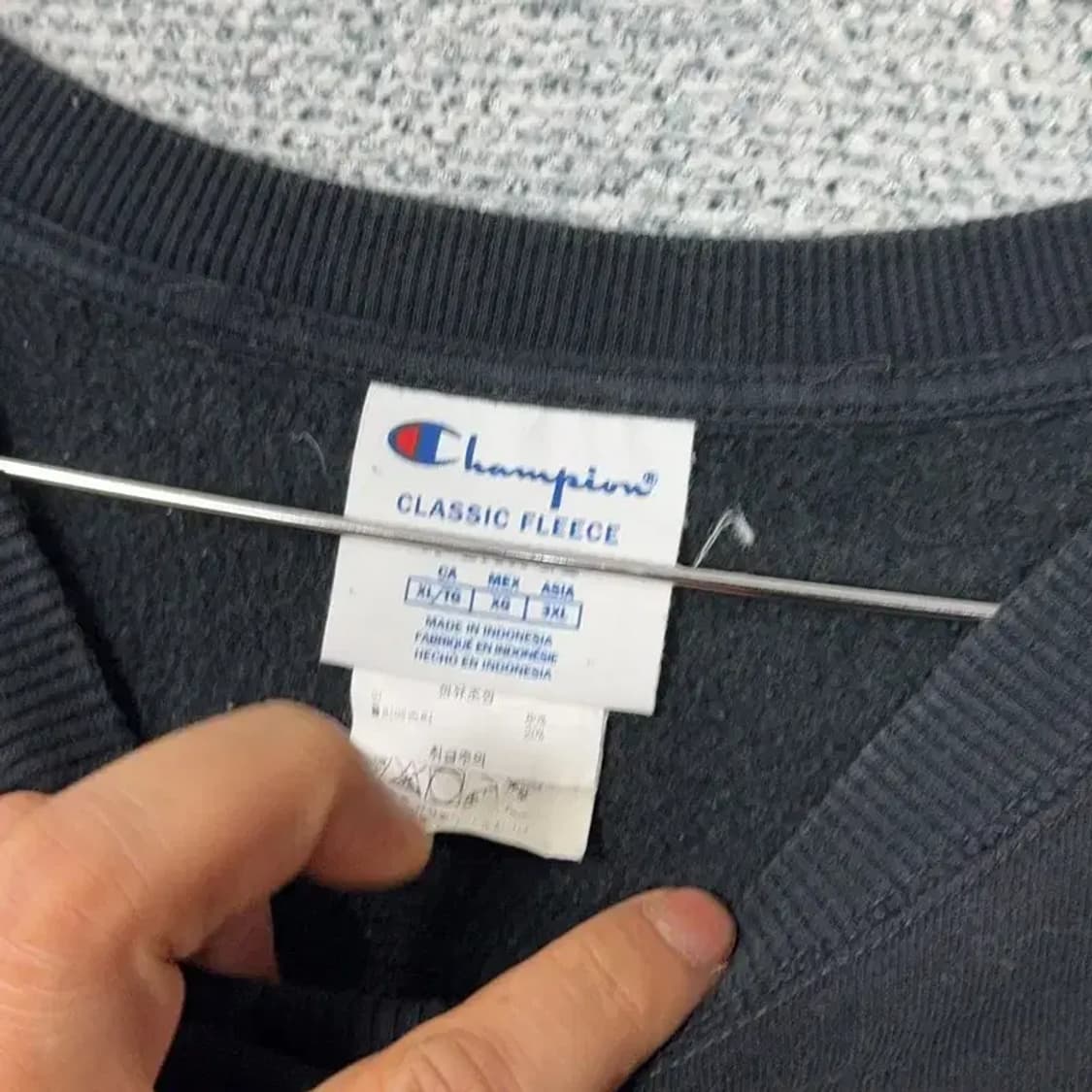 챔피온 클래식 블랙 맨투맨 XL 상품이미지3