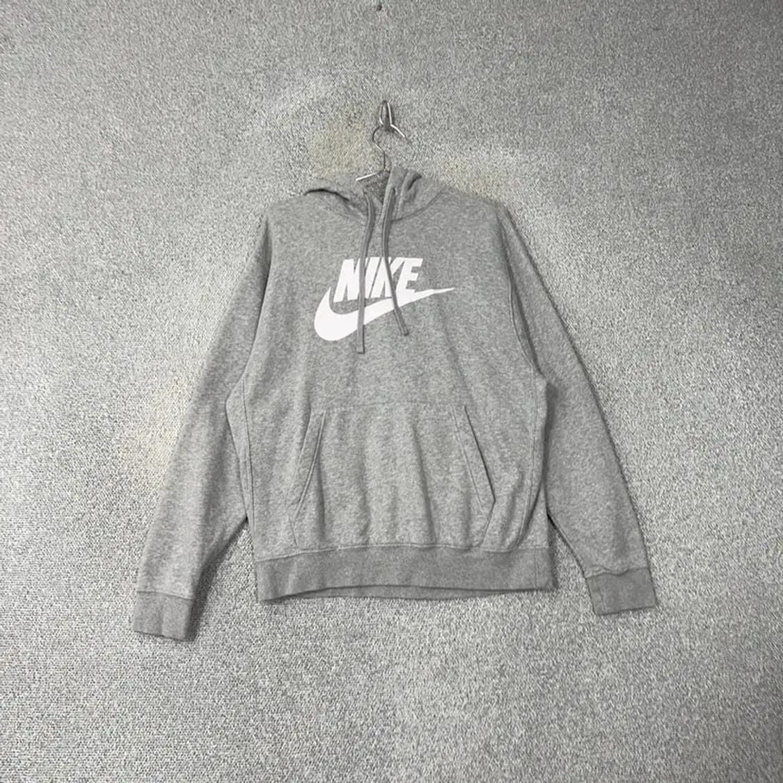 나이키 스우시 로고 그레이 후드티 XL 상품이미지1