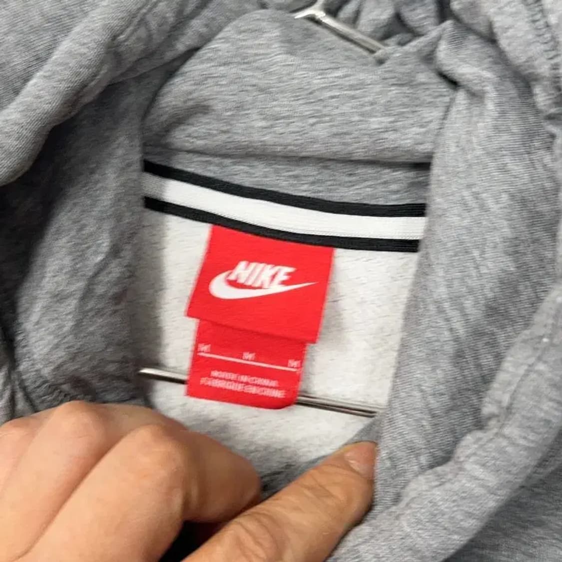나이키 에어 로고 그레이 후드티 M 상품이미지3