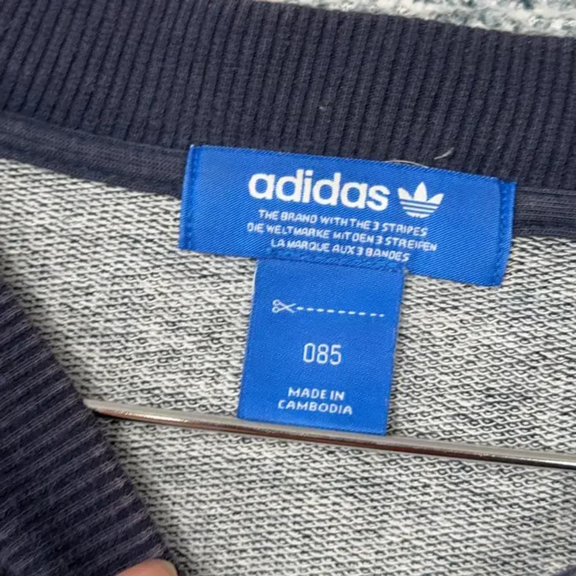 아디다스 삼선 데님 인디고 맨투맨 85 상품이미지3