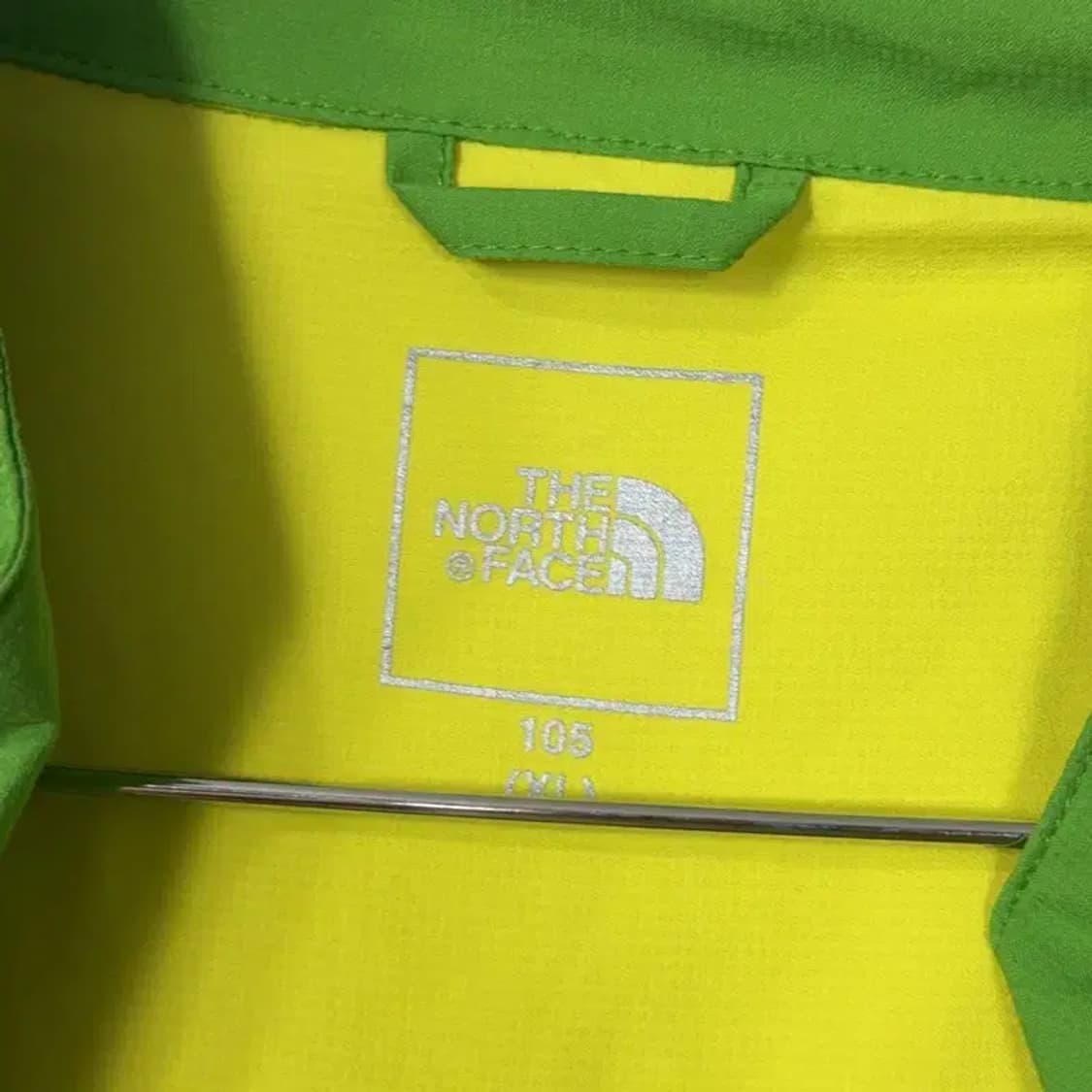 노스페이스 로고 그린 등산 기능성 바람막이 XL 상품이미지3