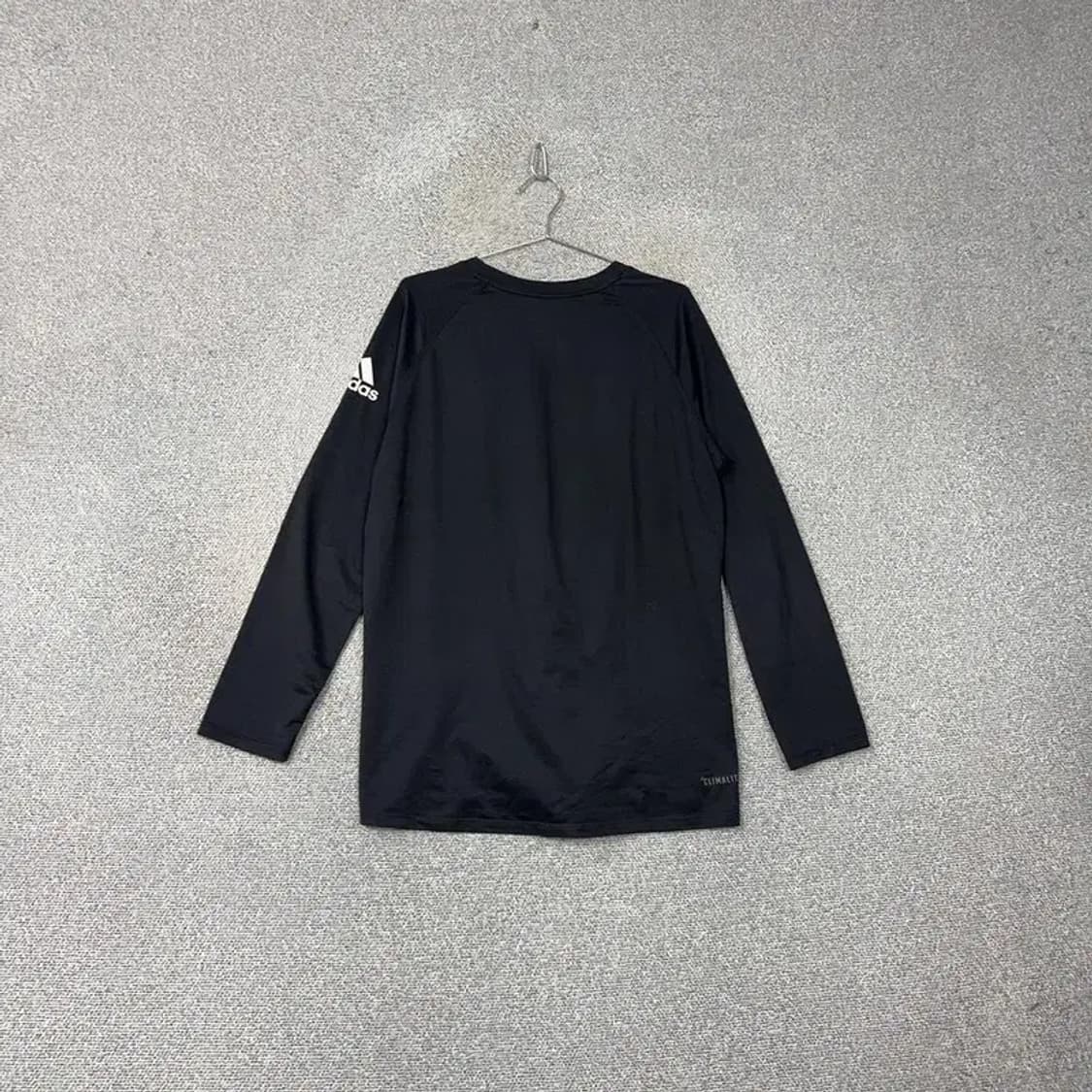 아디다스 블랙 로고 기능성 운동 긴팔티 105 상품이미지2