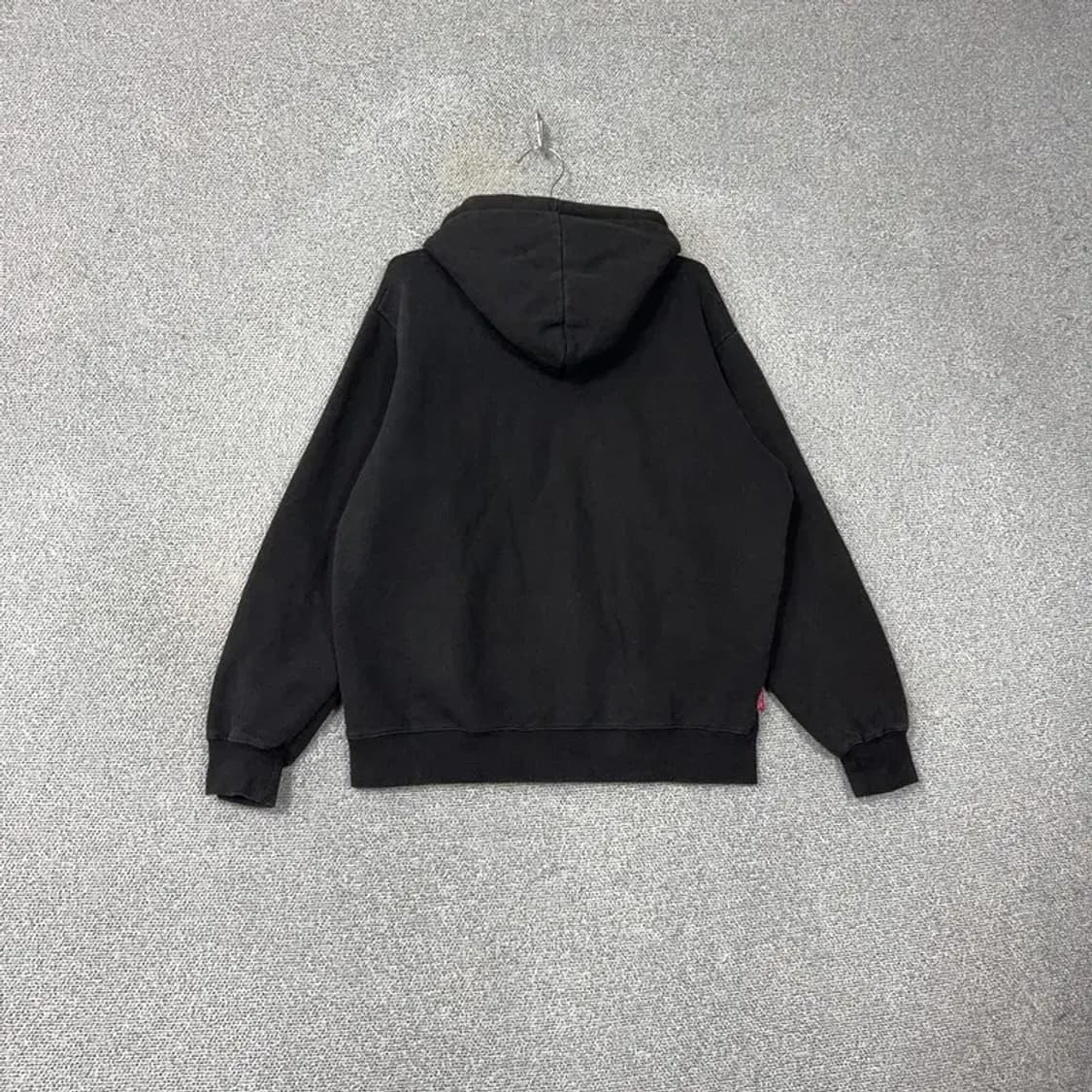 마하그리드 프린팅 블랙 후드티 L 상품이미지2