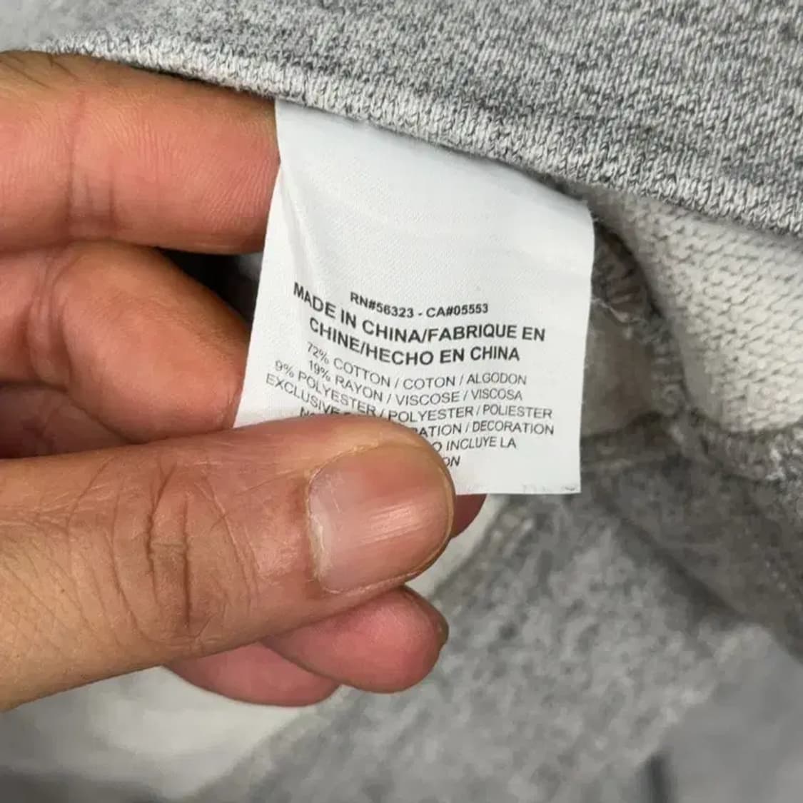 조던 로고 그레이 맨투맨 M 상품이미지4