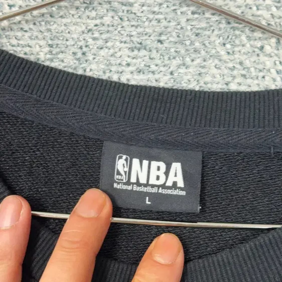 NBA 시카고불스 블랙 맨투맨 L 상품이미지3