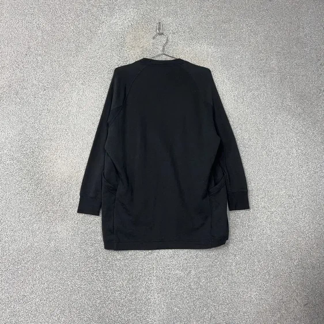 나이키 블랙 로고 코튼 여성 롱 가디건 S 상품이미지2