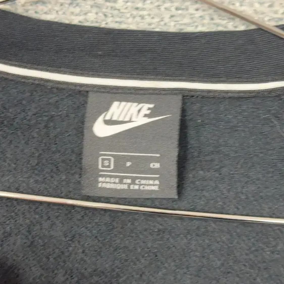 나이키 블랙 로고 코튼 여성 롱 가디건 S 상품이미지3