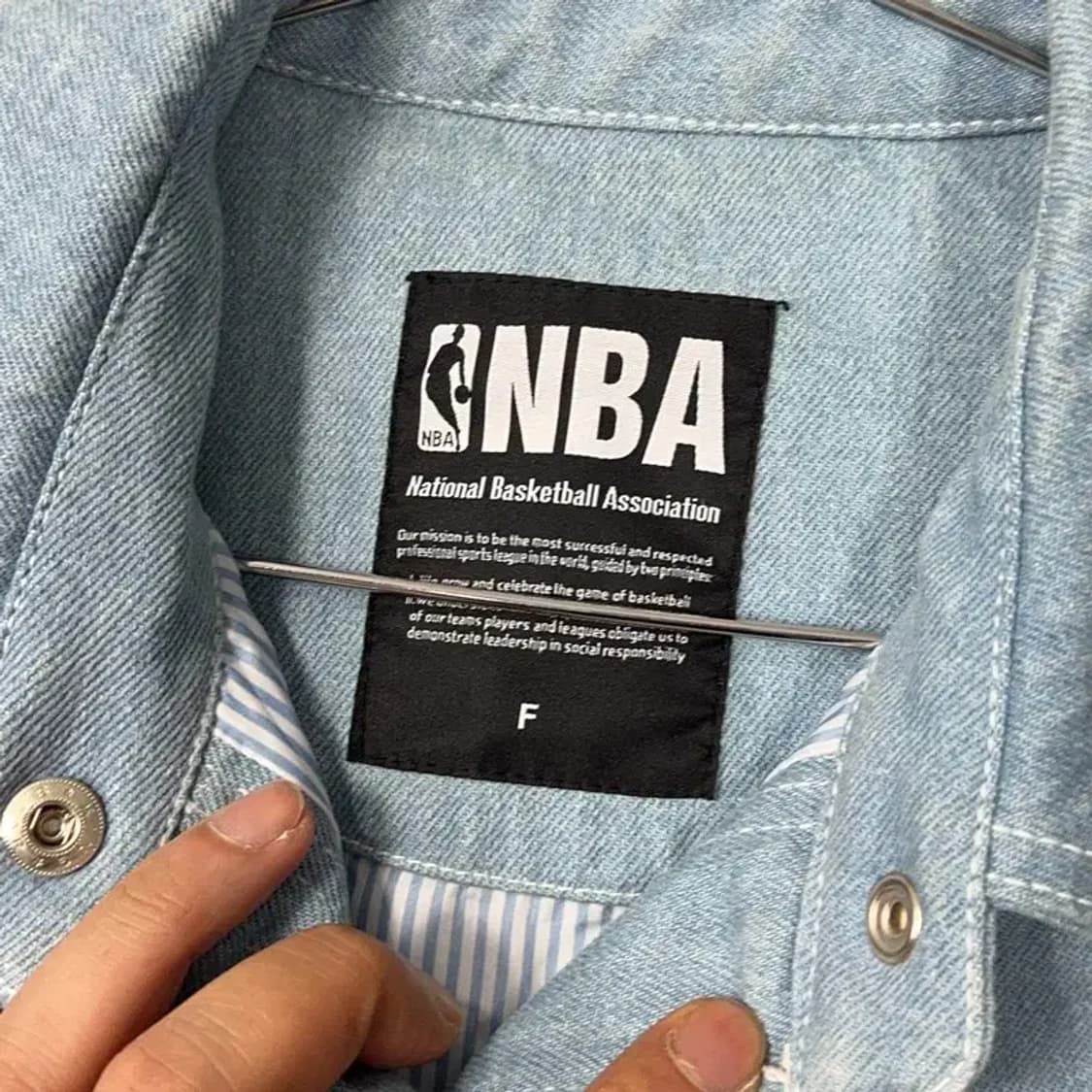 NBA 캐주얼 데님 청자켓 FREE 상품이미지3