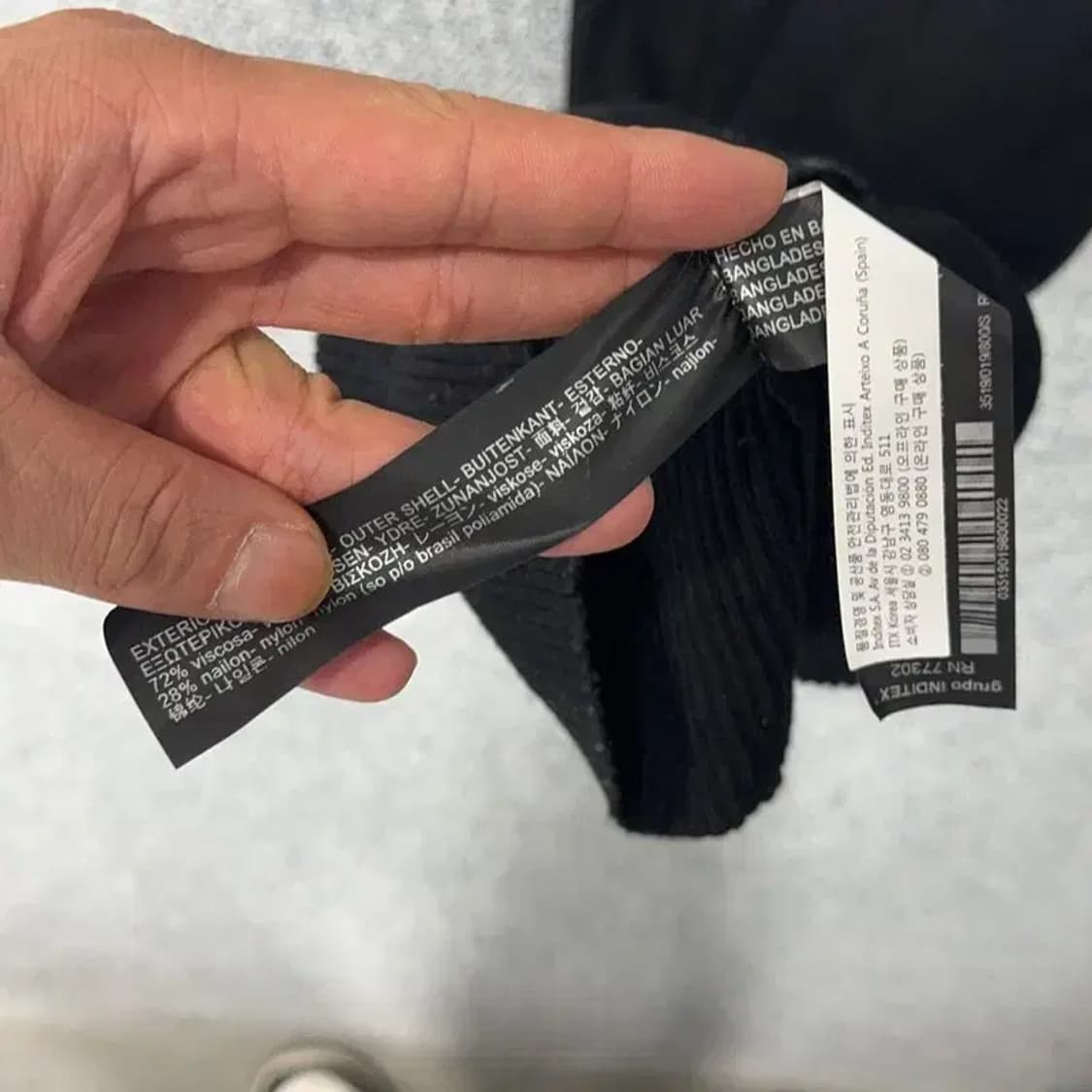 [새상품]자라 블랙 골지 니트 롱 원피스 S 상품이미지7