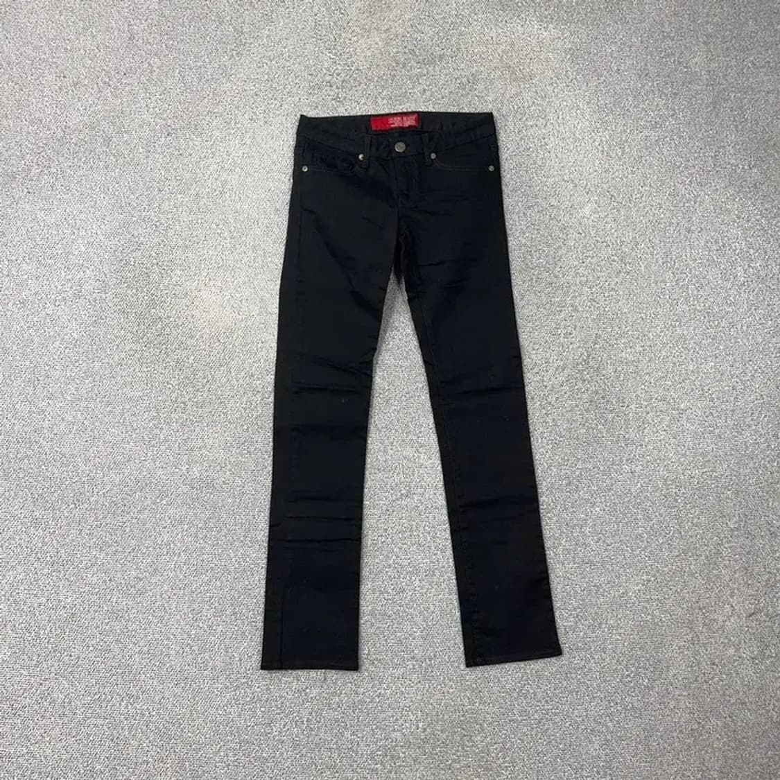 게스 여성 삼각로고 블랙 청바지 데님팬츠 26 상품이미지1