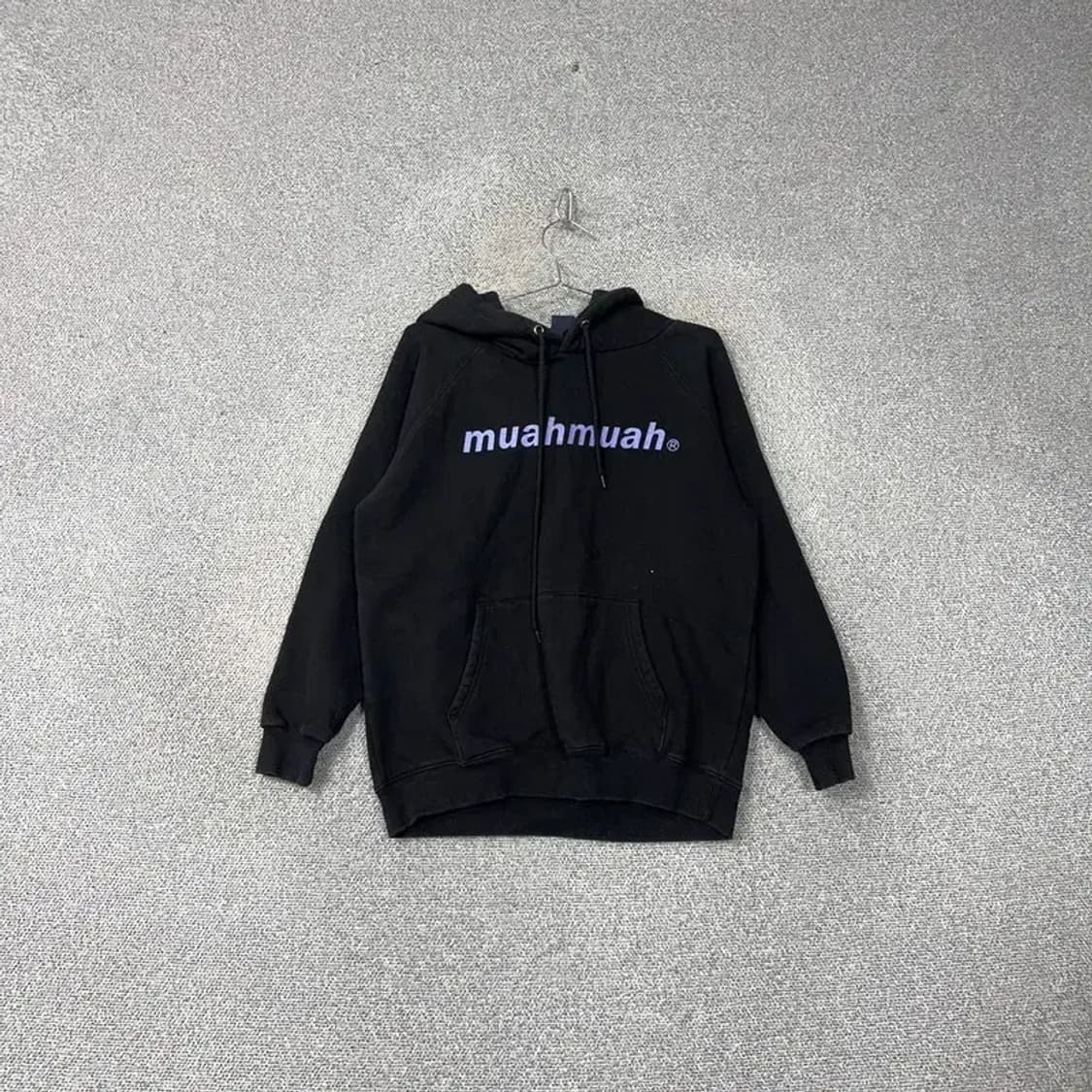 무아무아 스펠로고 프린팅 후드티 M 상품이미지1