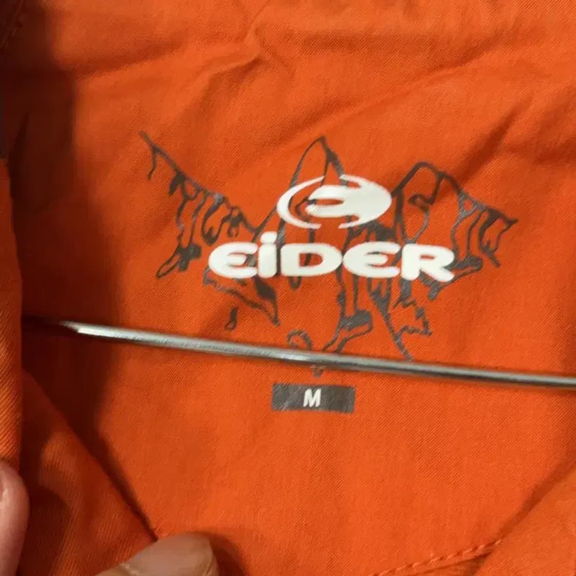 아이더 오렌지 로고 바람막이 자켓 M 상품이미지4