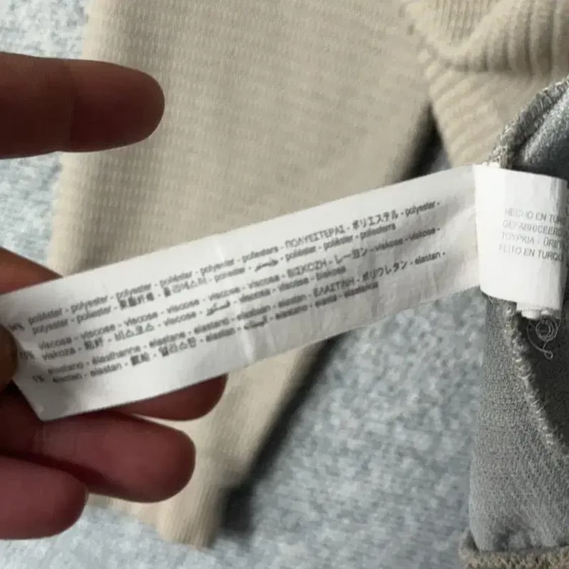 자라 캐주얼 투톤 폴리 남성 니트 맨투맨 M 상품이미지4