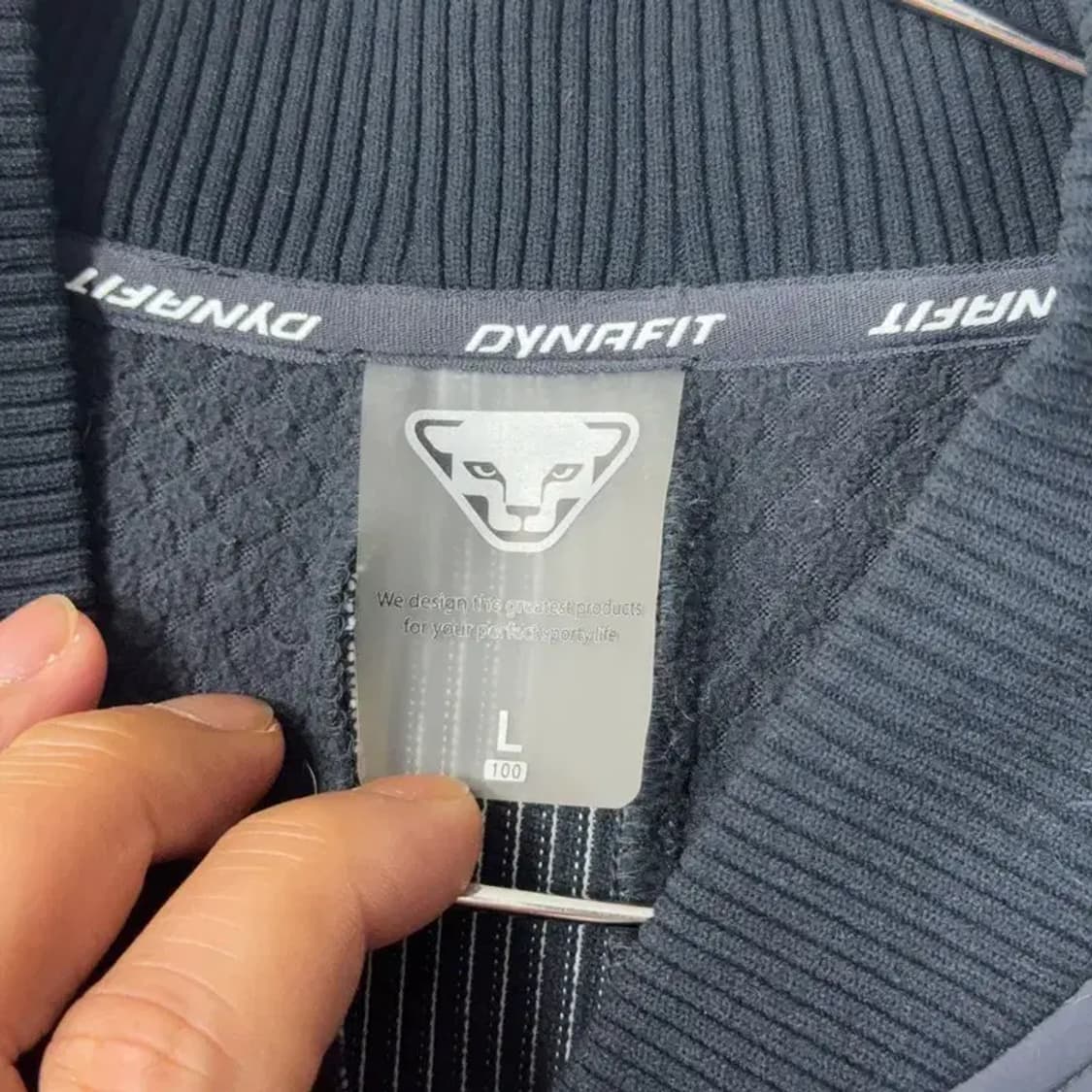 다이나핏 그레이 퀄팅 기능성 운동 집업 자켓 100 상품이미지3