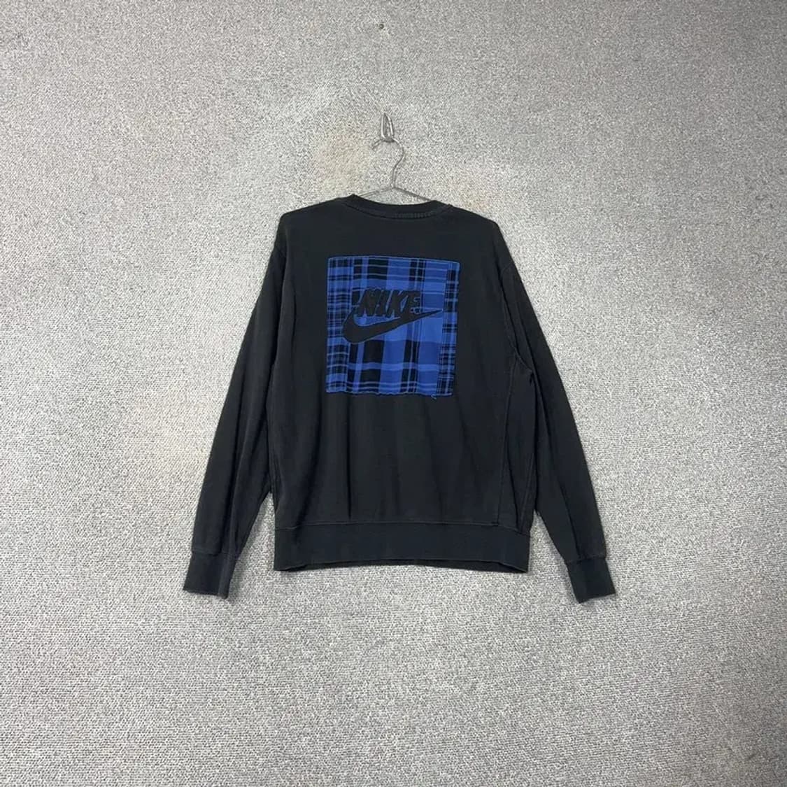 나이키 체크 백로고 빈티지 블랙 맨투맨 L 상품이미지1