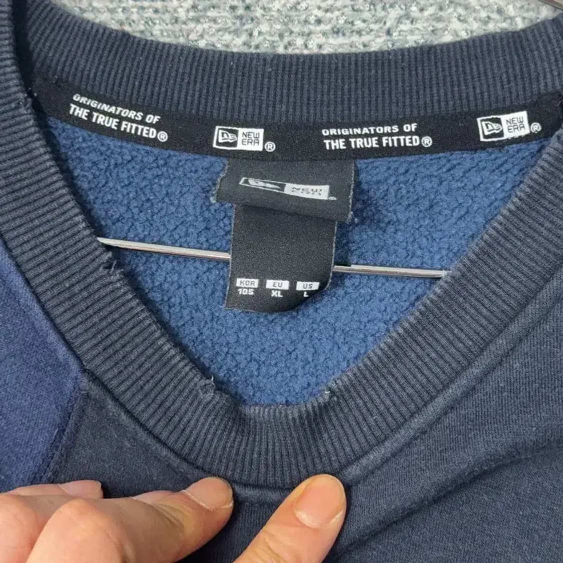 뉴에라 뉴욕양키즈 프린팅 투톤 캐주얼 오버핏 맨투맨 XL 상품이미지3