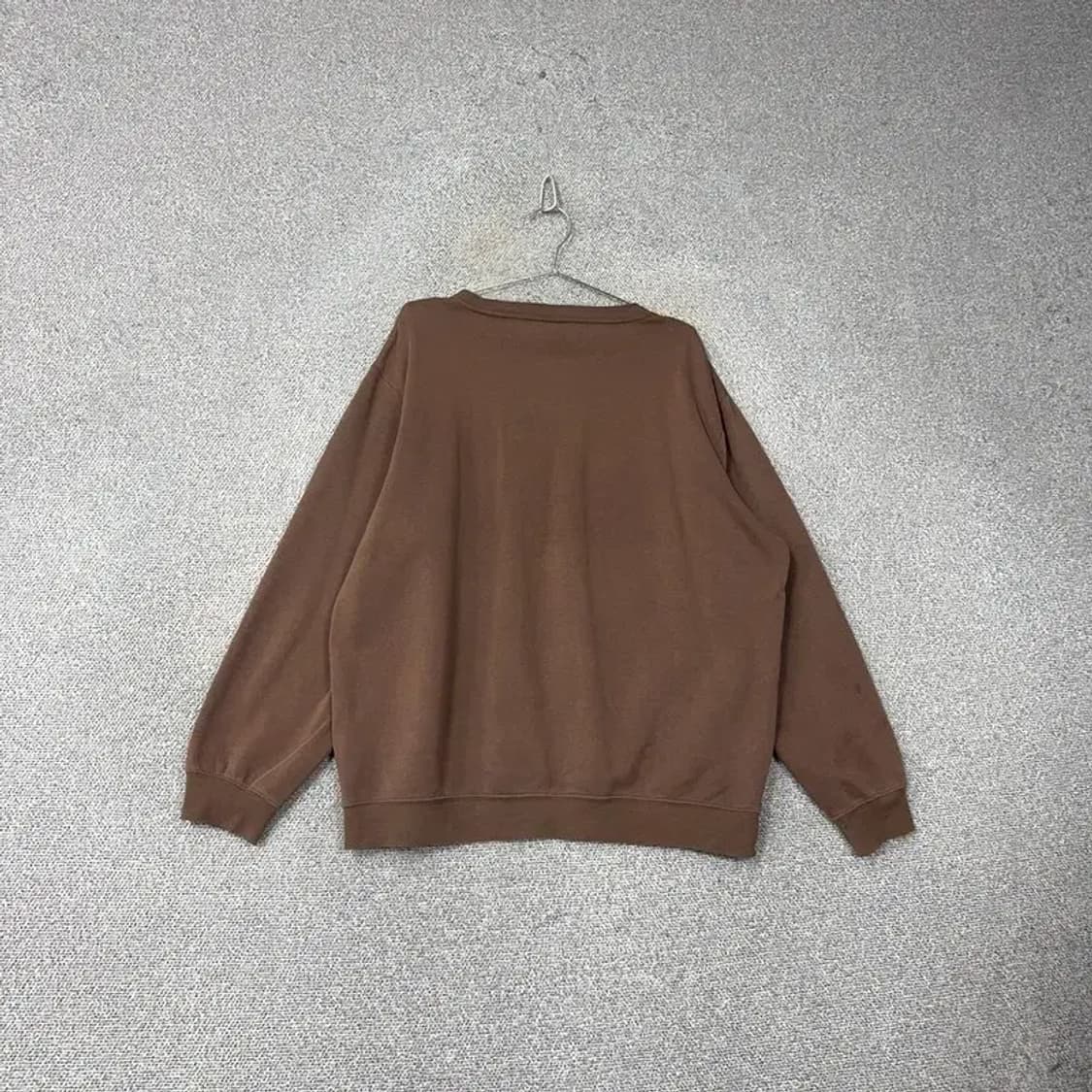 H&M 브라운 오버핏 스웻셔츠 맨투맨 XL 상품이미지2