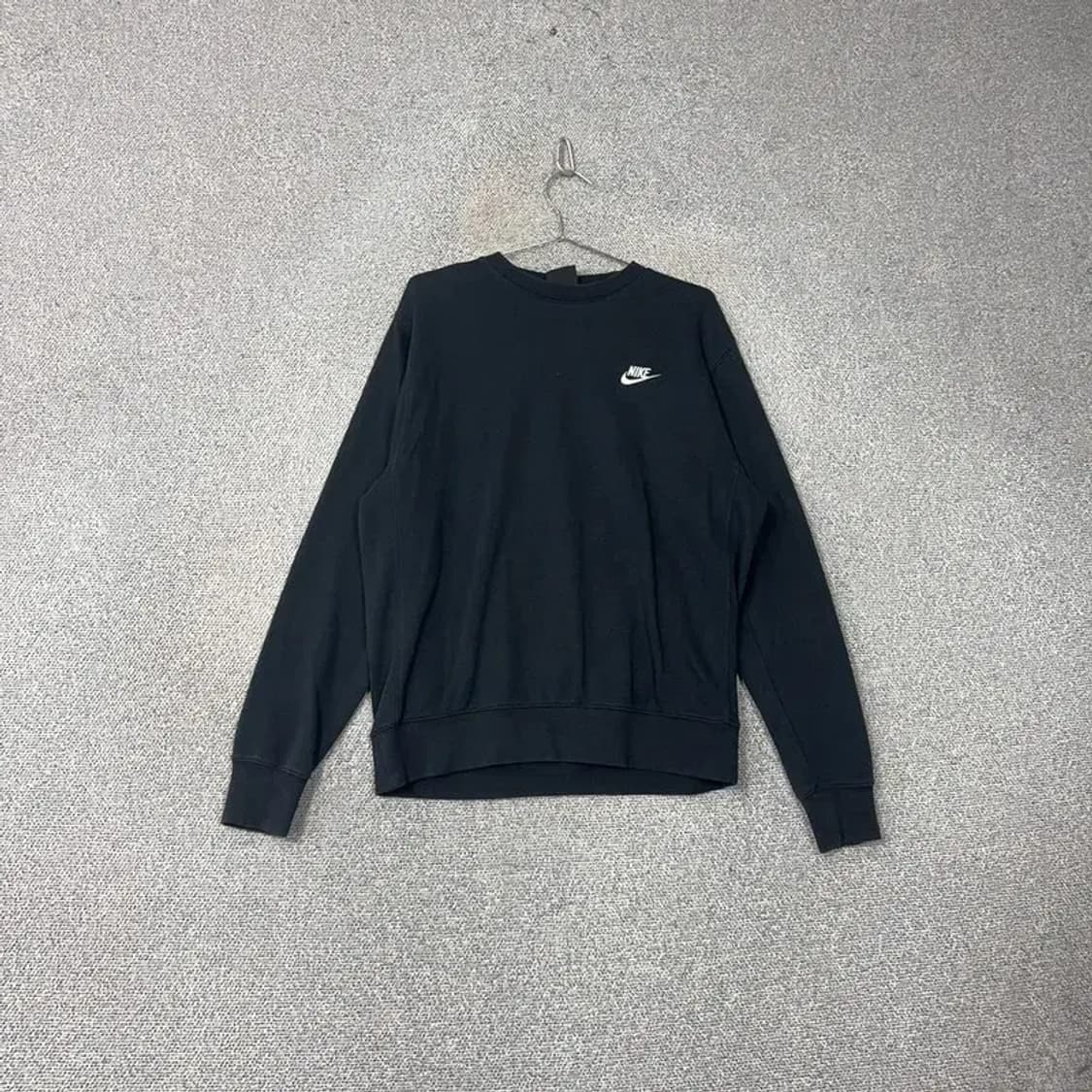 나이키 심플 로고 블랙 남성 캐주얼 맨투맨 M 상품이미지1