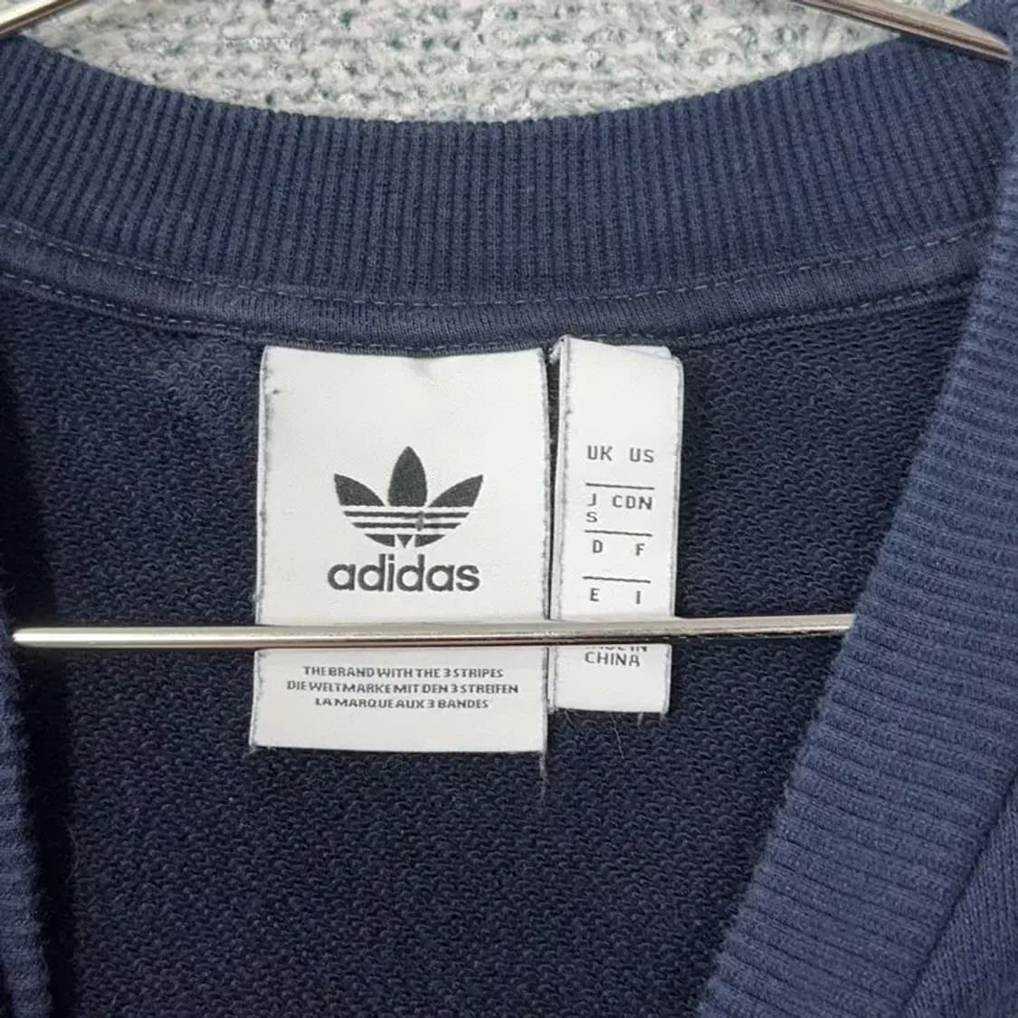 아디다스 네이비 캐주얼 포켓 맨투맨 S 상품이미지3