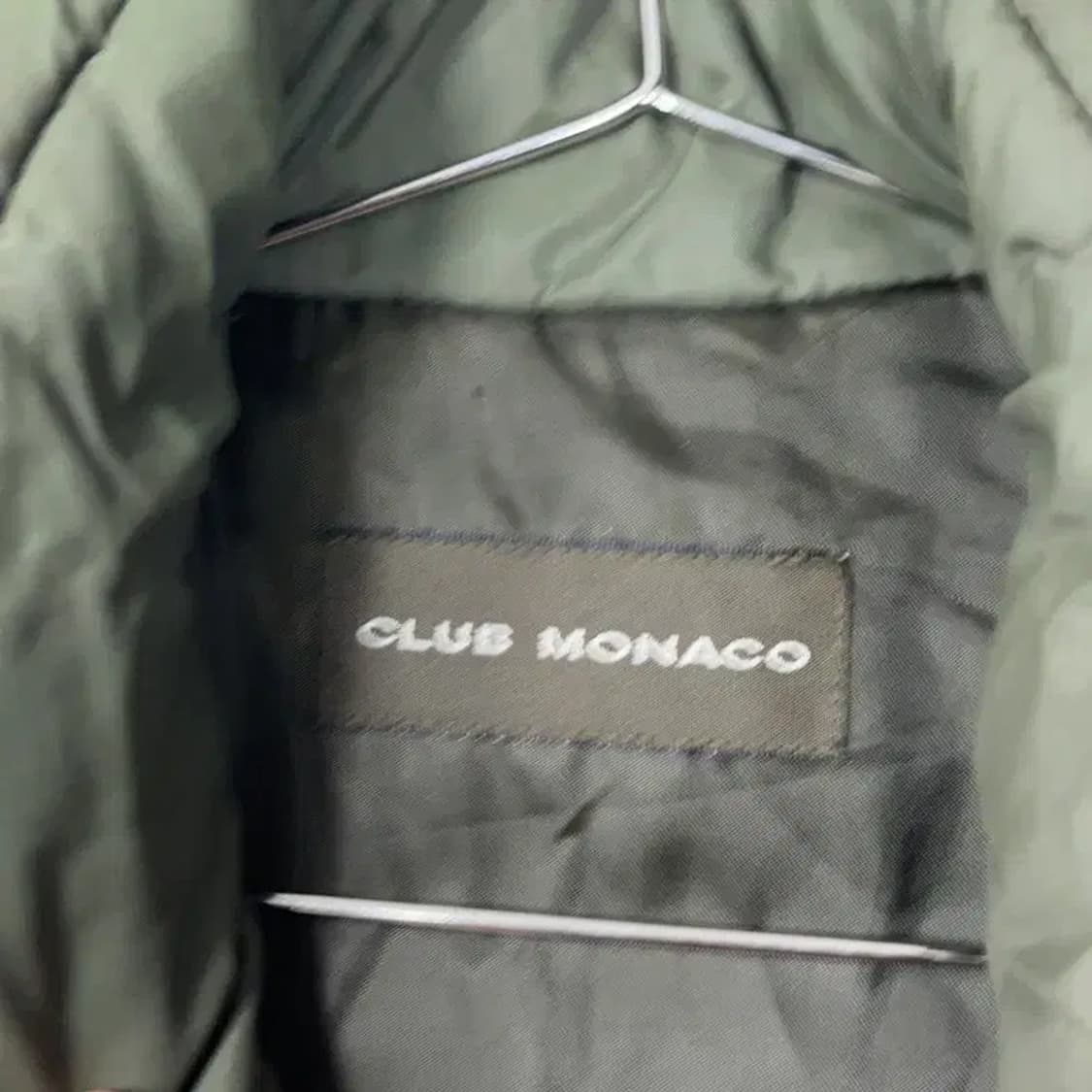 클럽모나코 카키 프린팅 로고 패딩 베스트 조끼 S 상품이미지5