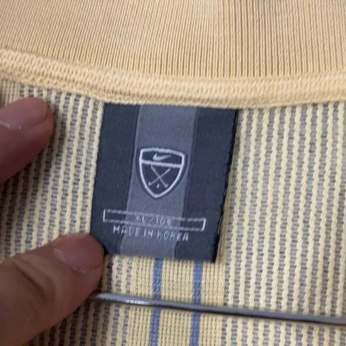 나이키 테니스 빈티지 옐로우 코튼 카라티 XL 상품이미지3