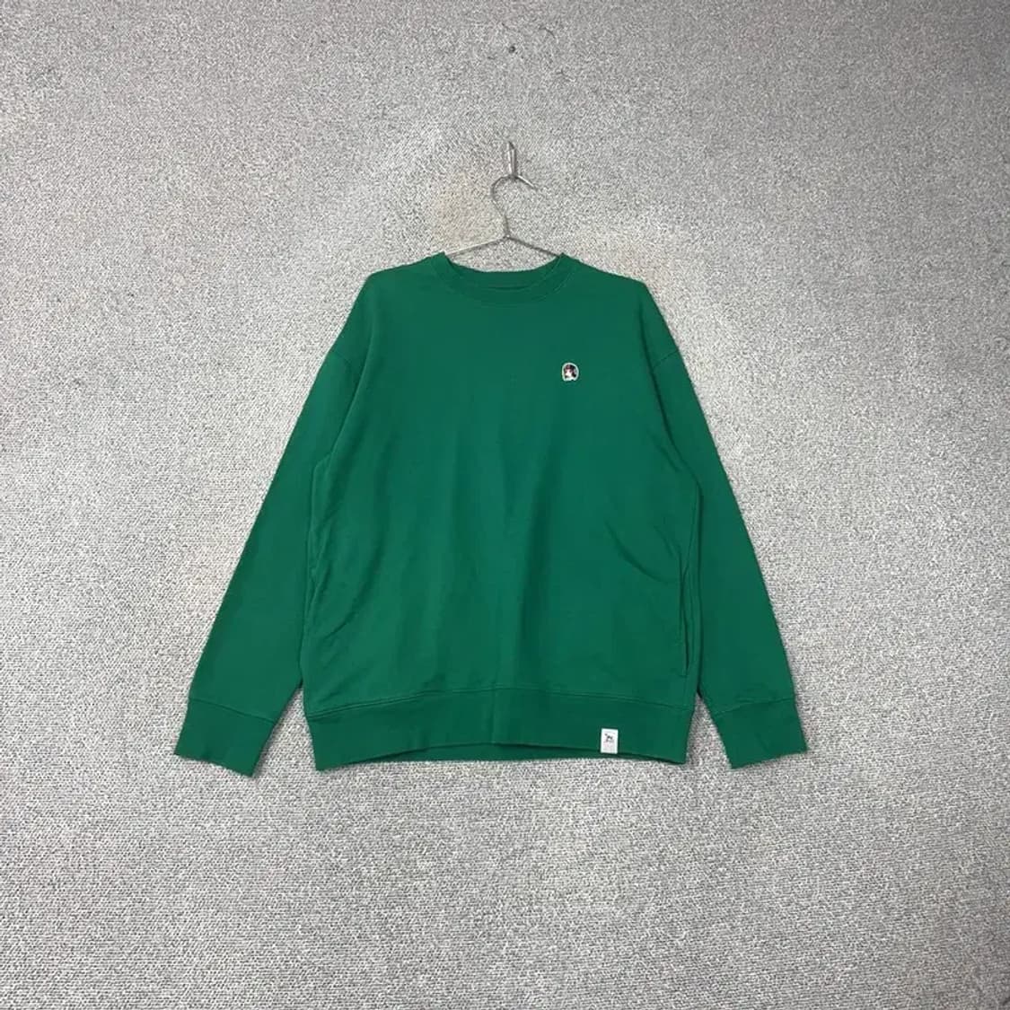 해지스 피즈 그린 로고 캐주얼 맨투맨 M 상품이미지1