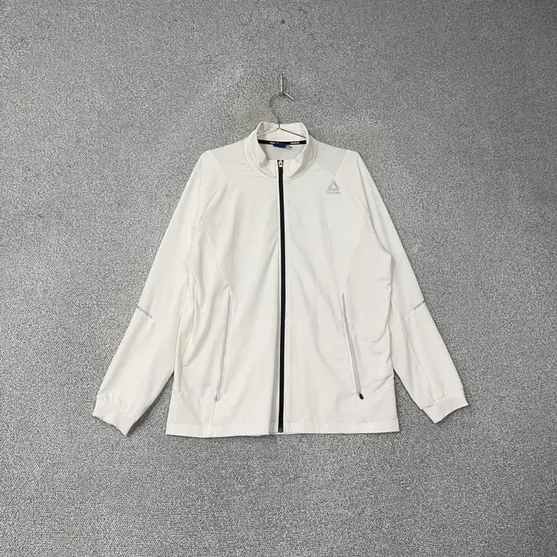 리복 로고 화이트 기능성 집업 저지 2XL 상품이미지1