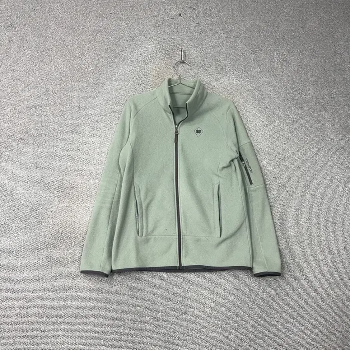 코오롱 로고 민트 캐주얼 후리스 집업 M 상품이미지1