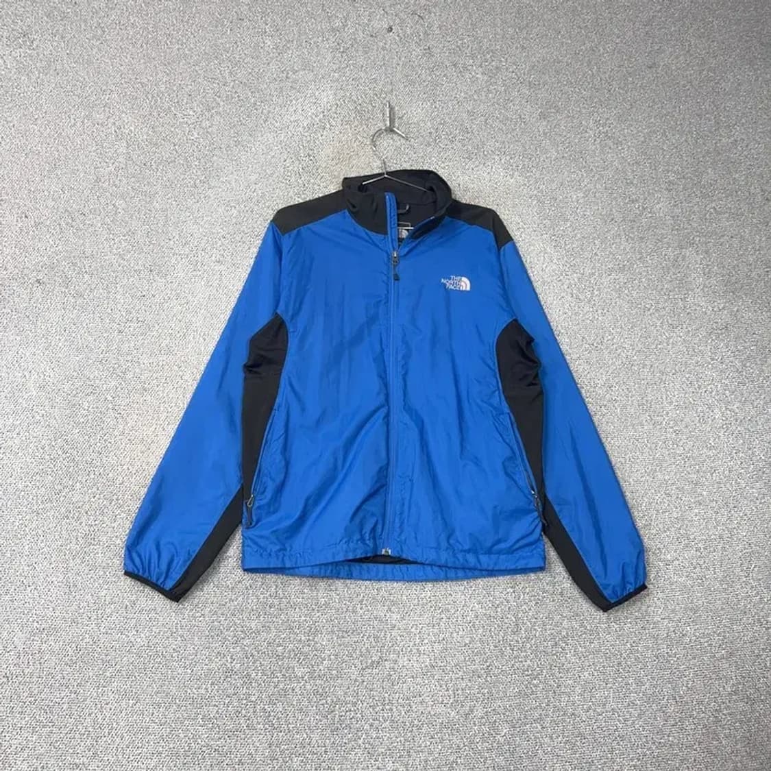 노스페이스 블루 블랙 투톤 바람막이 윈드자켓 M 상품이미지1