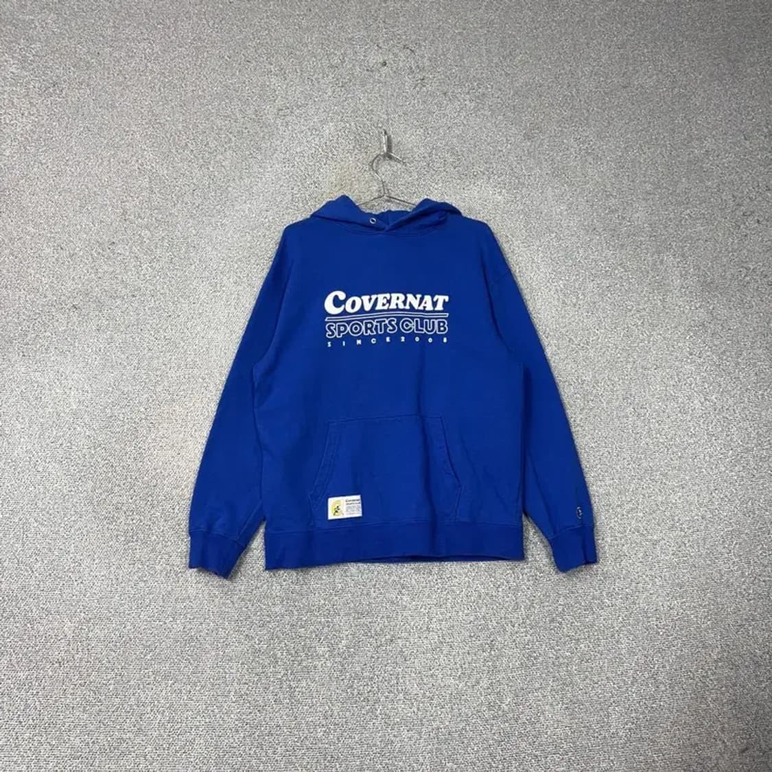 커버낫 스펠 로고 캐주얼 블루 후드티 L 상품이미지1