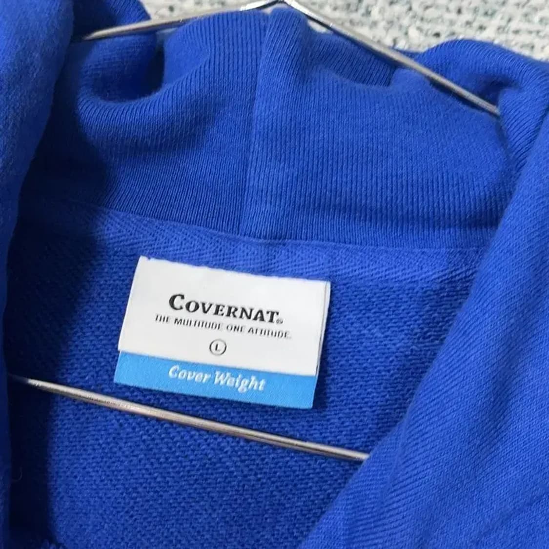 커버낫 스펠 로고 캐주얼 블루 후드티 L 상품이미지3
