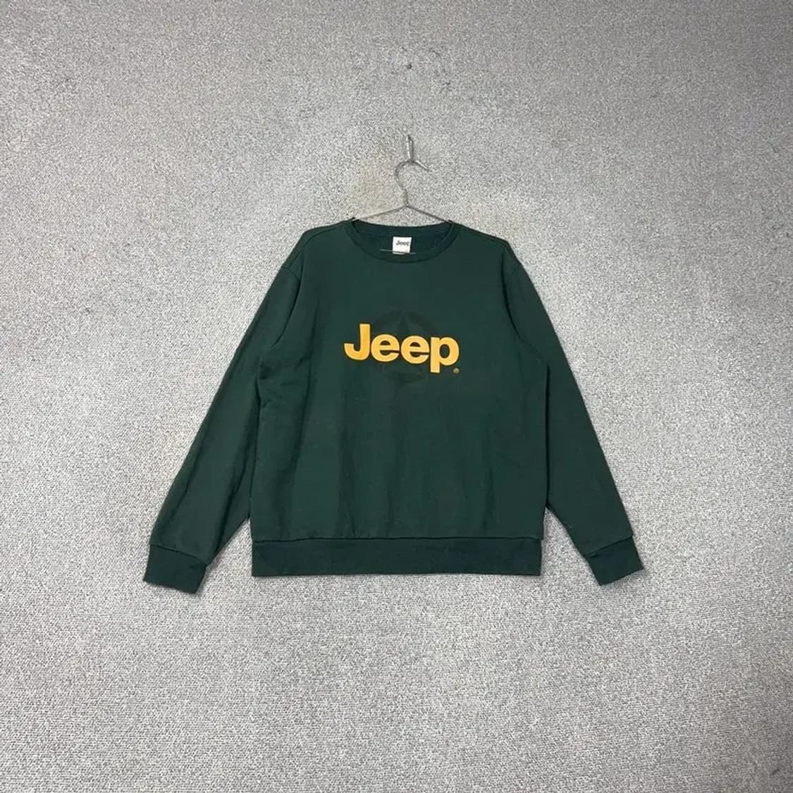 지프 프린팅 그린 맨투맨 XXL 상품이미지1