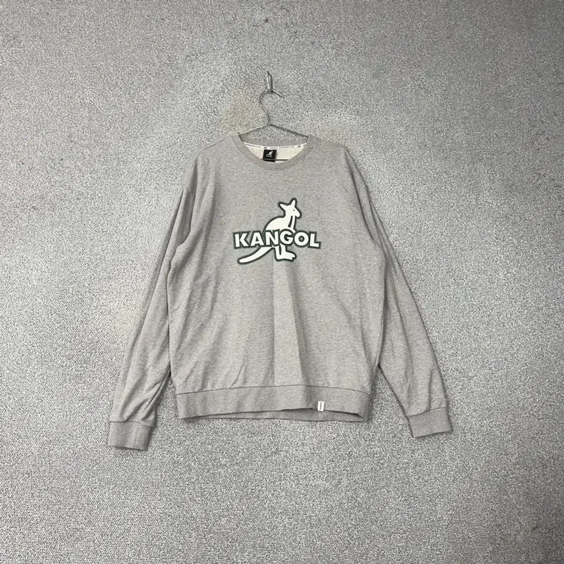 캉골 빅로고 그레이 맨투맨 L 상품이미지1