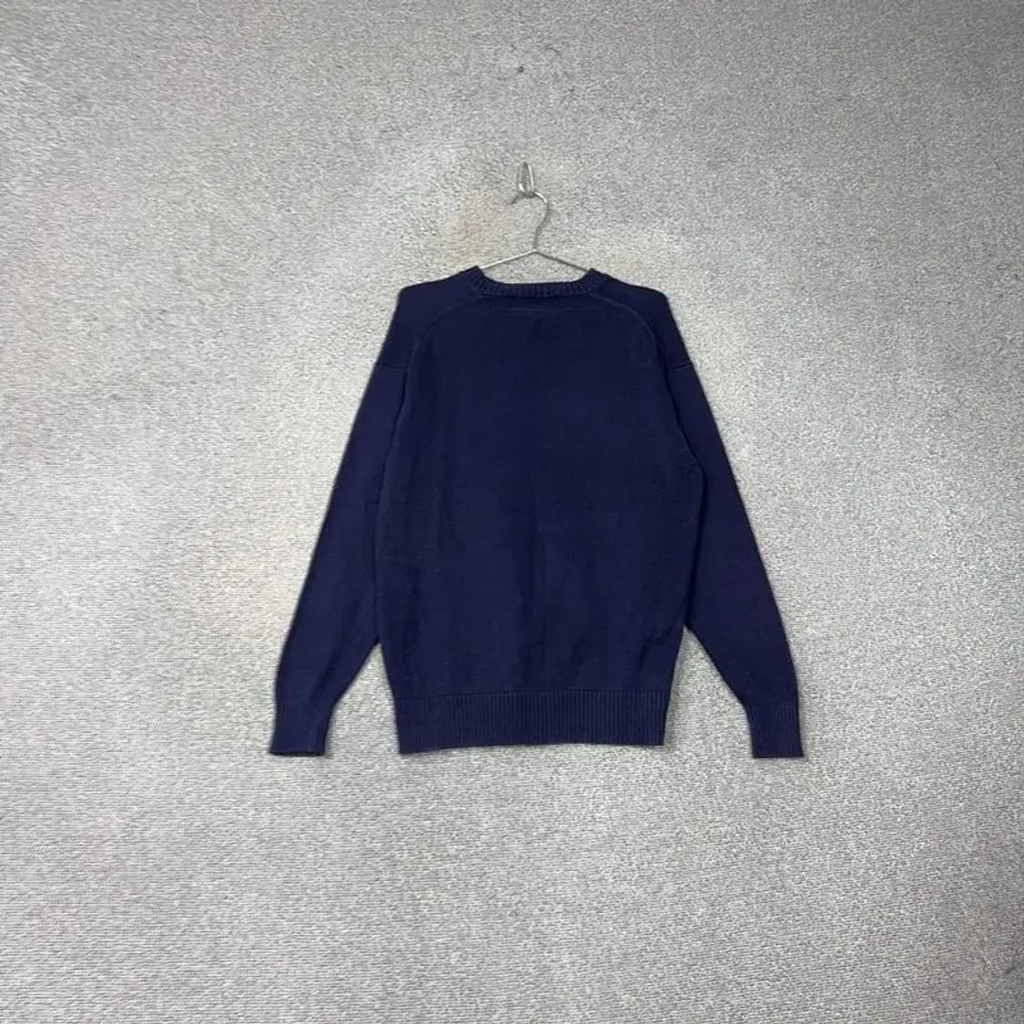 빈폴 남성 캐주얼 네이비 로고 브이넥 니트 95 상품이미지2