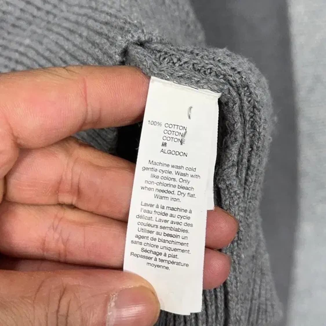갭 버튼 그레이 캐주얼 코튼 카라 니트 M 상품이미지6