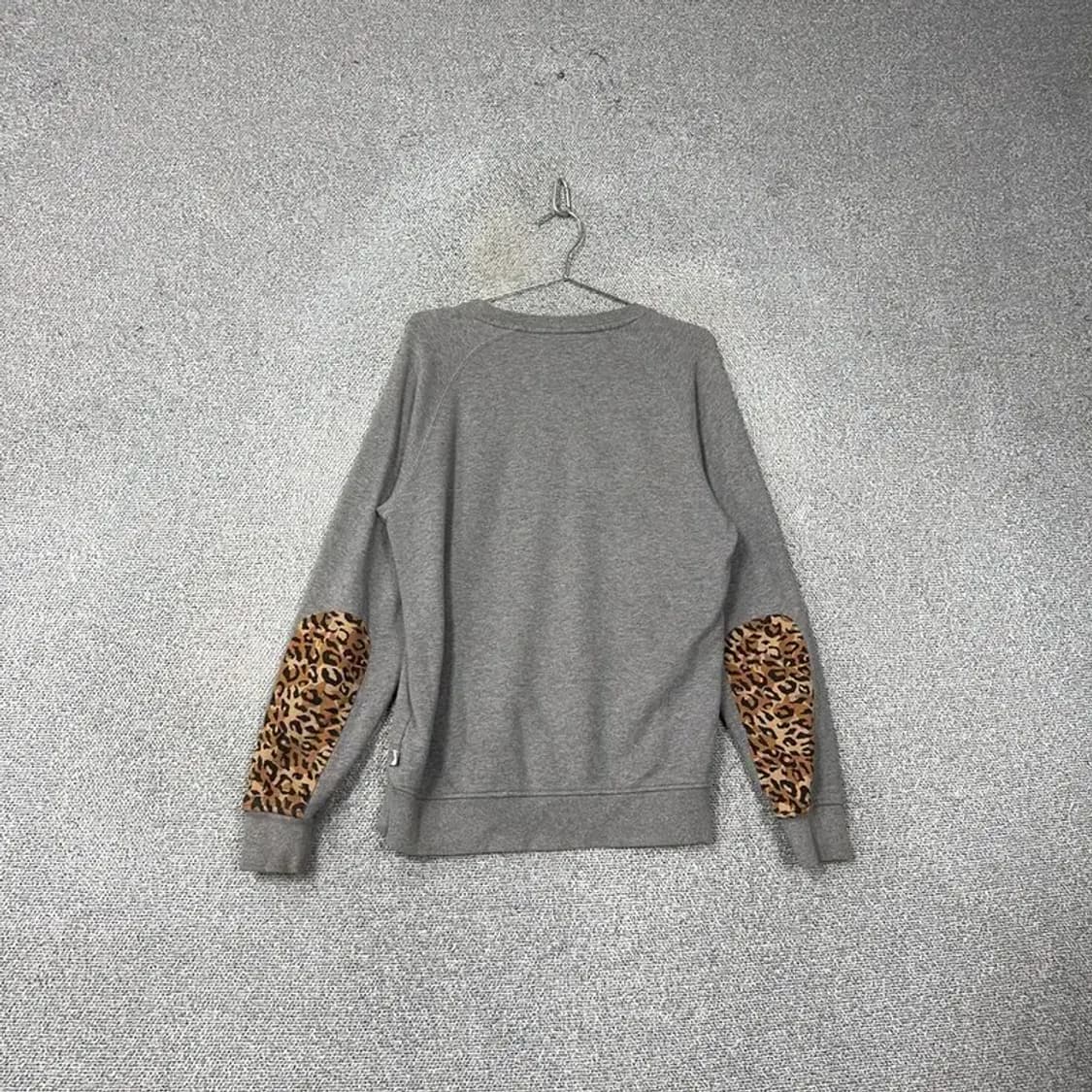 아디다스 레오파드 프린팅 그레이 맨투맨 100 상품이미지2