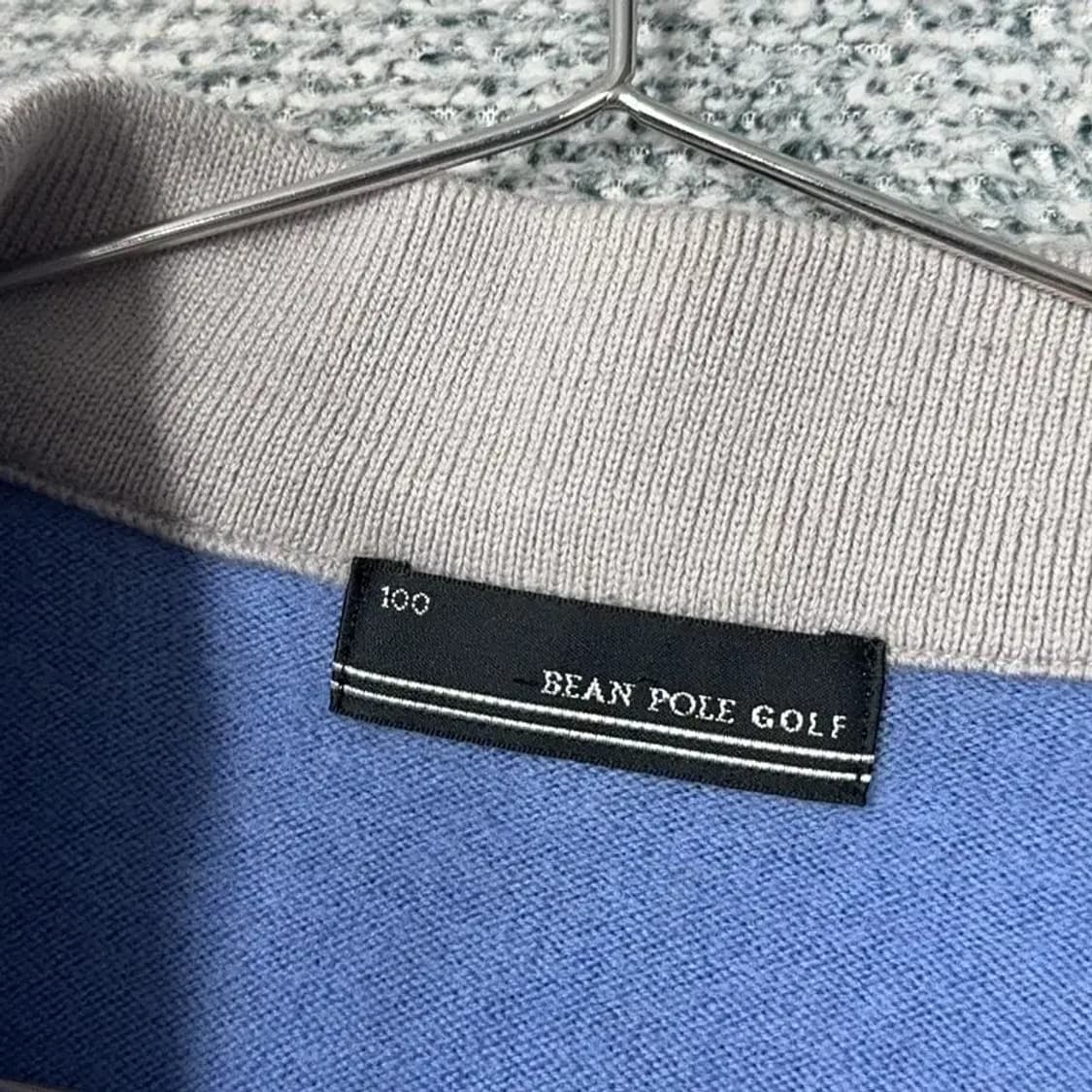 빈폴 골프 남성 기능성 반집업 울 니트 100 상품이미지3