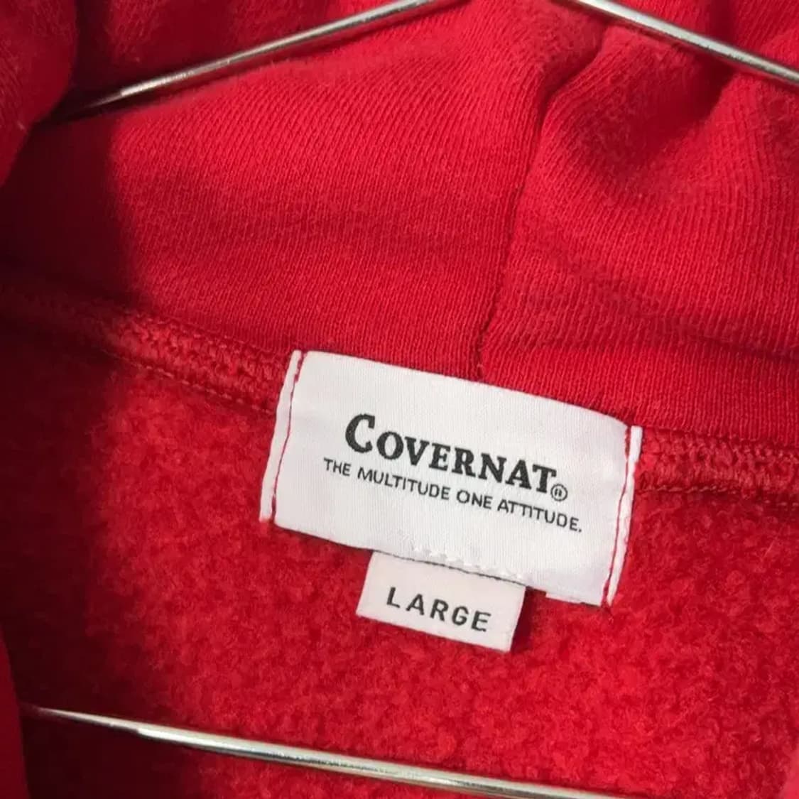 커버낫 프린팅 로고 오버핏 스웻 후드티 L 상품이미지3