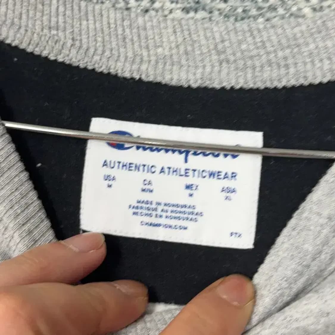 챔피온 프린팅 로고 그레이 맨투맨 XL 상품이미지3