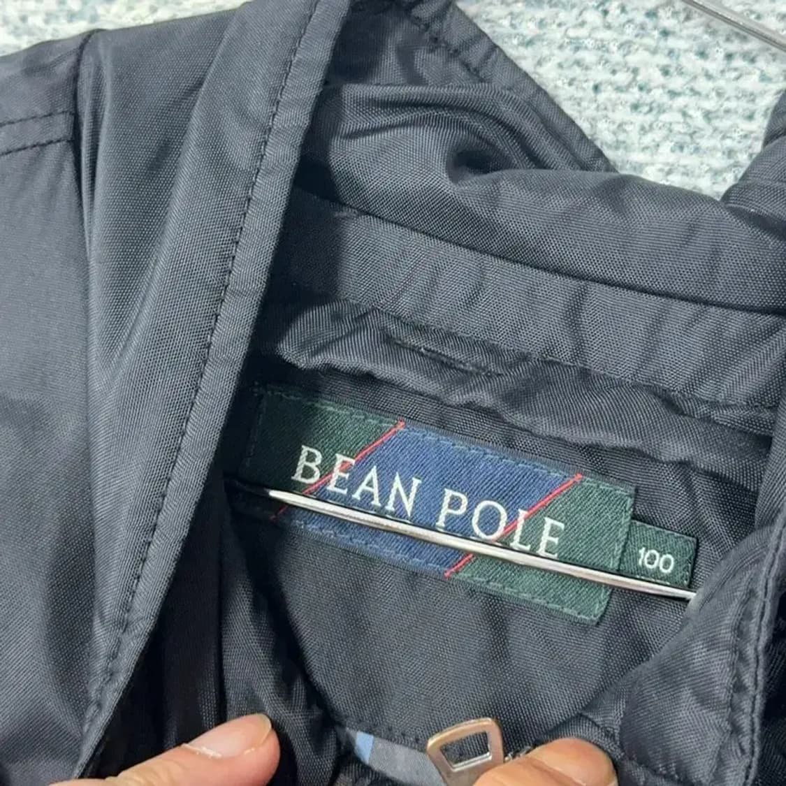 빈폴 로고 캐주얼 올블랙 워크 퀄팅 점퍼 자켓 100 상품이미지3