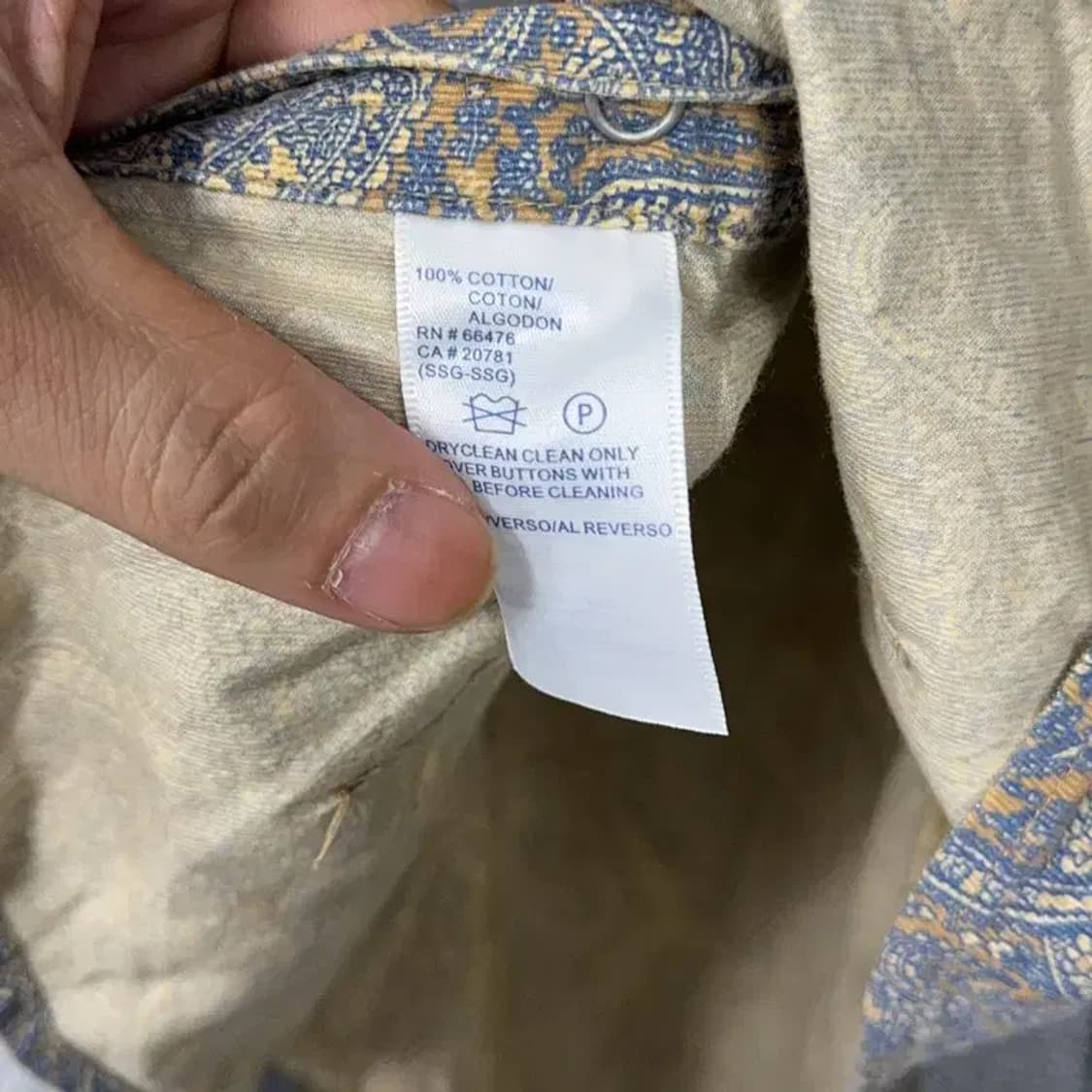 타미힐피거 여성 패던 셔츠 M 상품이미지4