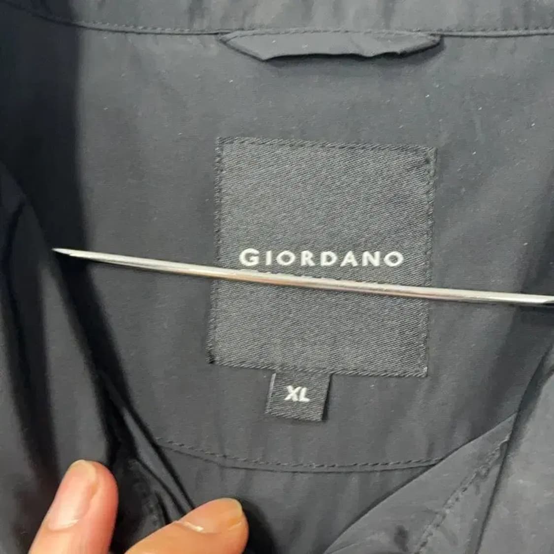 지오다노 남성 블랙 바람막이 자켓 XL 상품이미지4