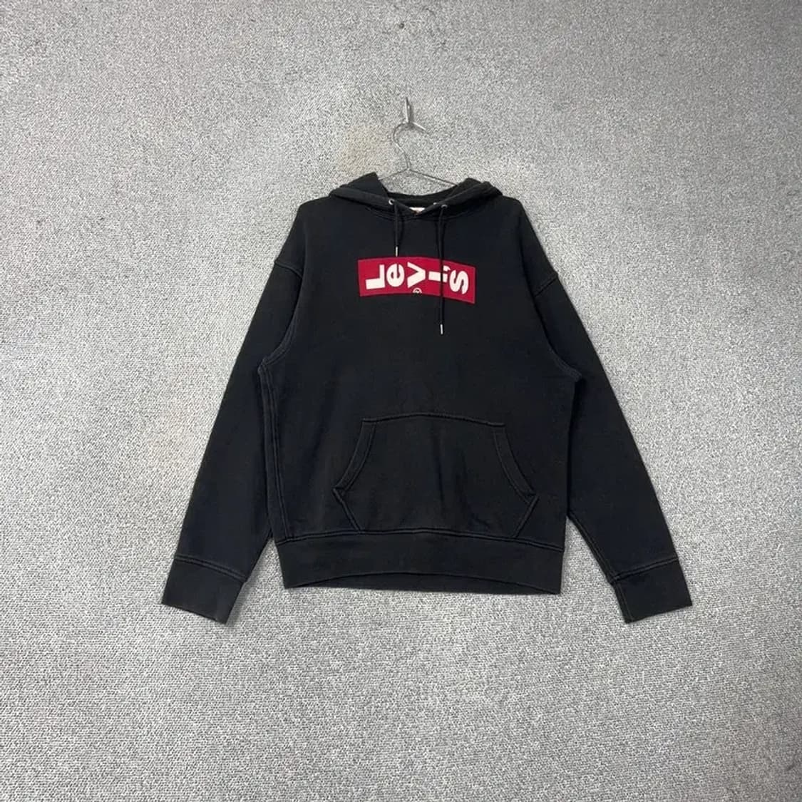 리바이스 박스로고 블랙 후드티 M 상품이미지1
