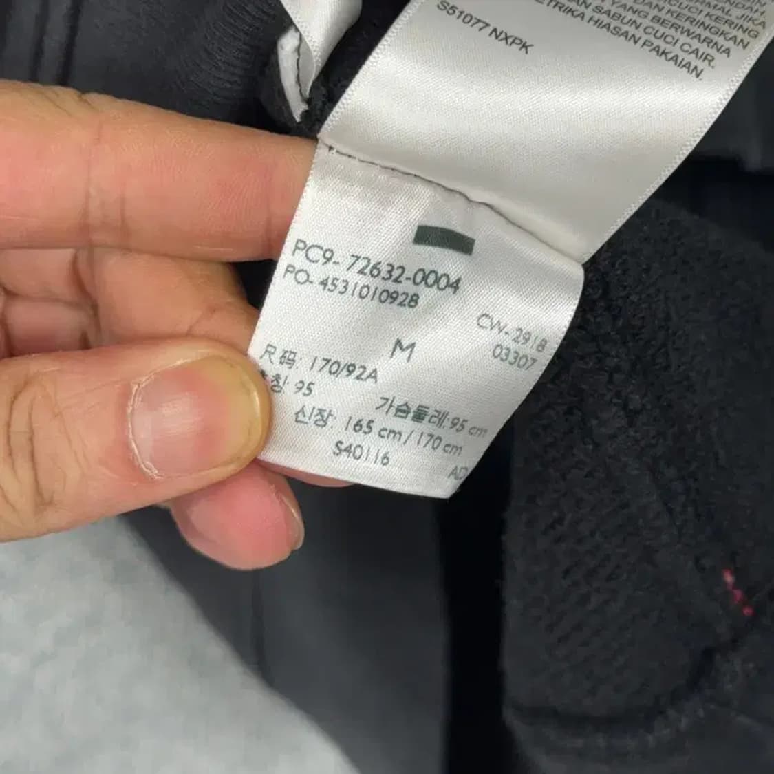 리바이스 박스로고 블랙 후드티 M 상품이미지4