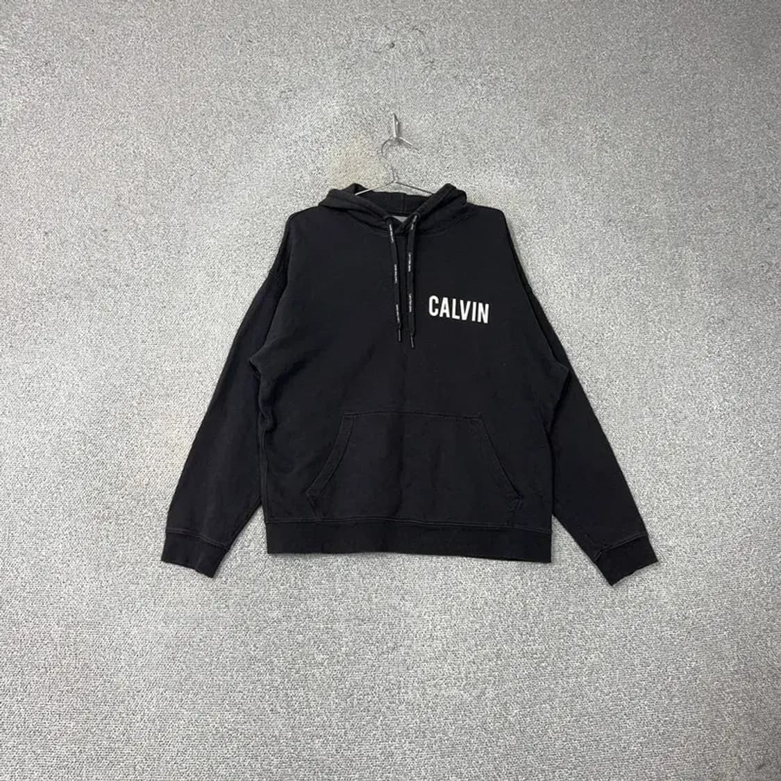 캘빈클라인 로고 캐주얼 블랙 후드티 M 상품이미지1