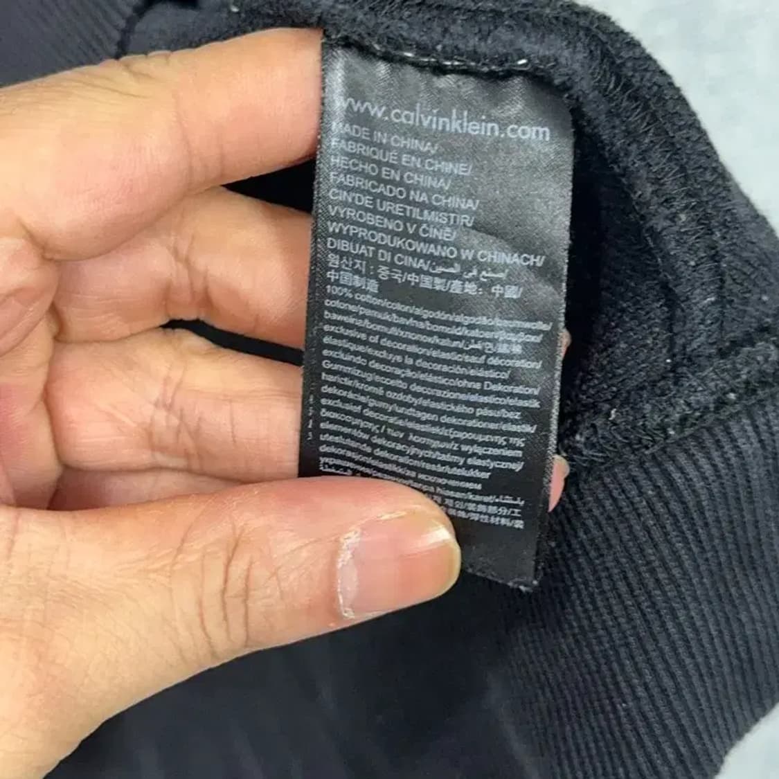 캘빈클라인 로고 캐주얼 블랙 후드티 M 상품이미지4