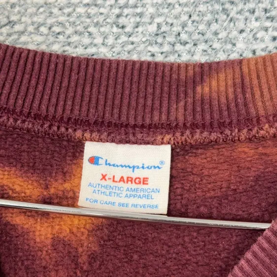 챔피온 빈티지 프린팅 타이다이 오버핏 맨투맨 XL 상품이미지3